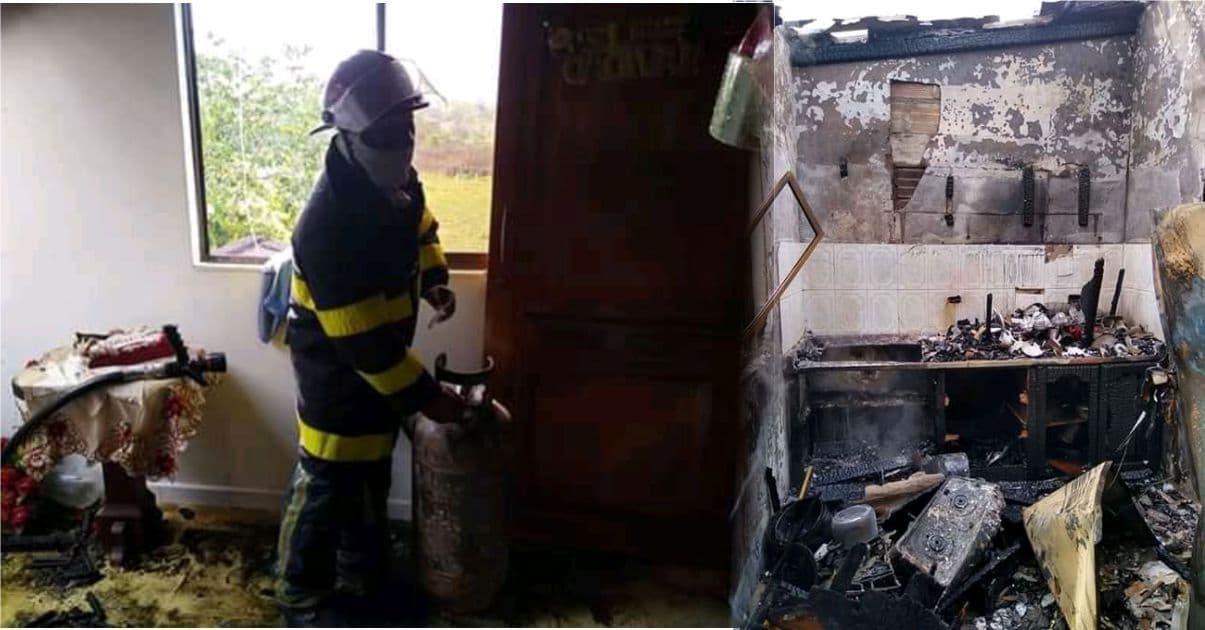 En El Tres, incendio consumió su vivienda, quedaron sin nada