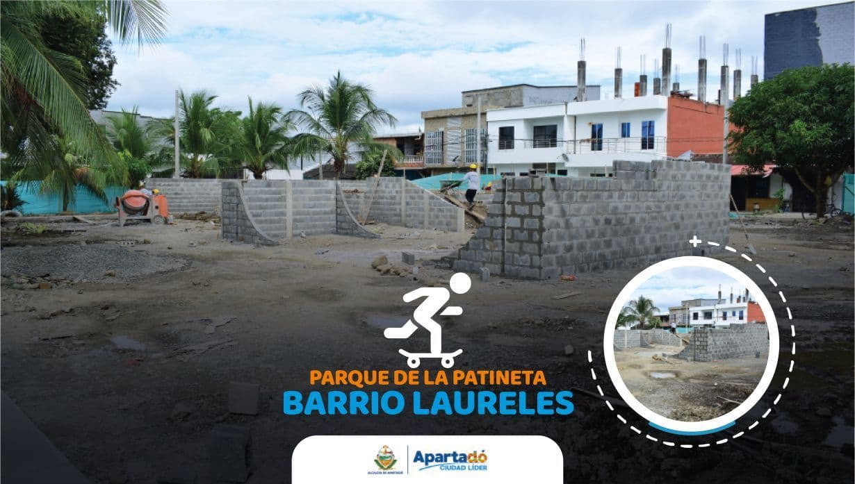 En ejecución la construcción de parques Apartadó: La Patineta