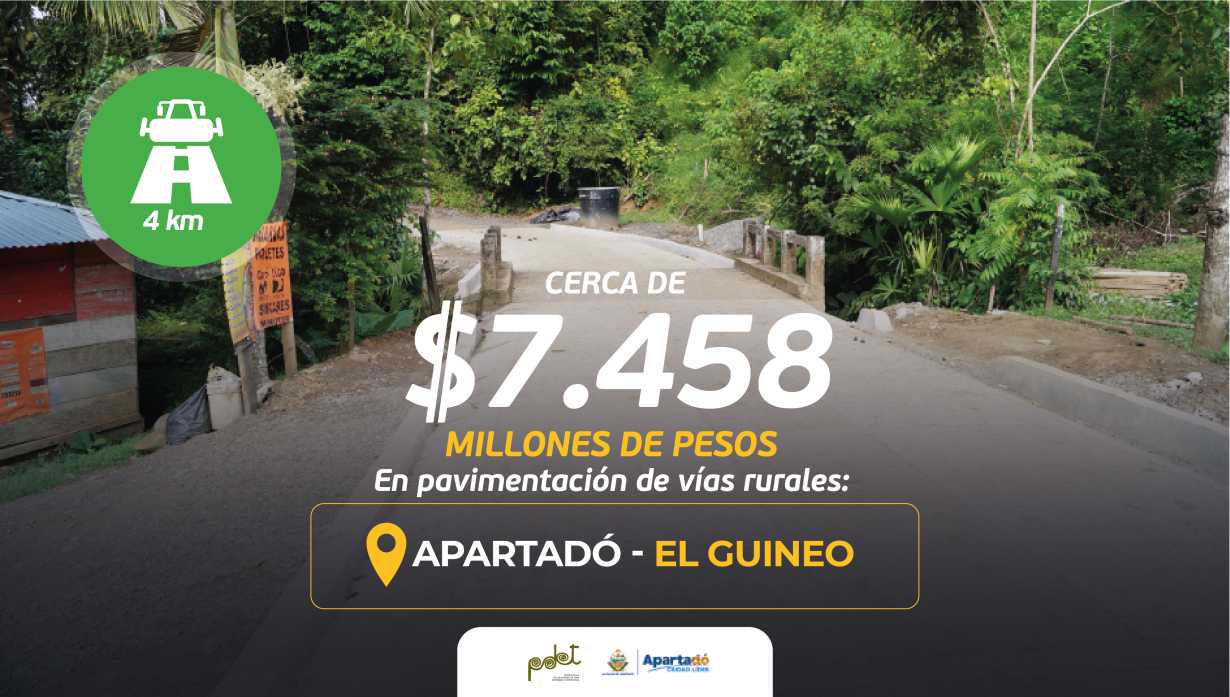 Por la dignificación de las zonas rurales: Apartadó - El Guineo