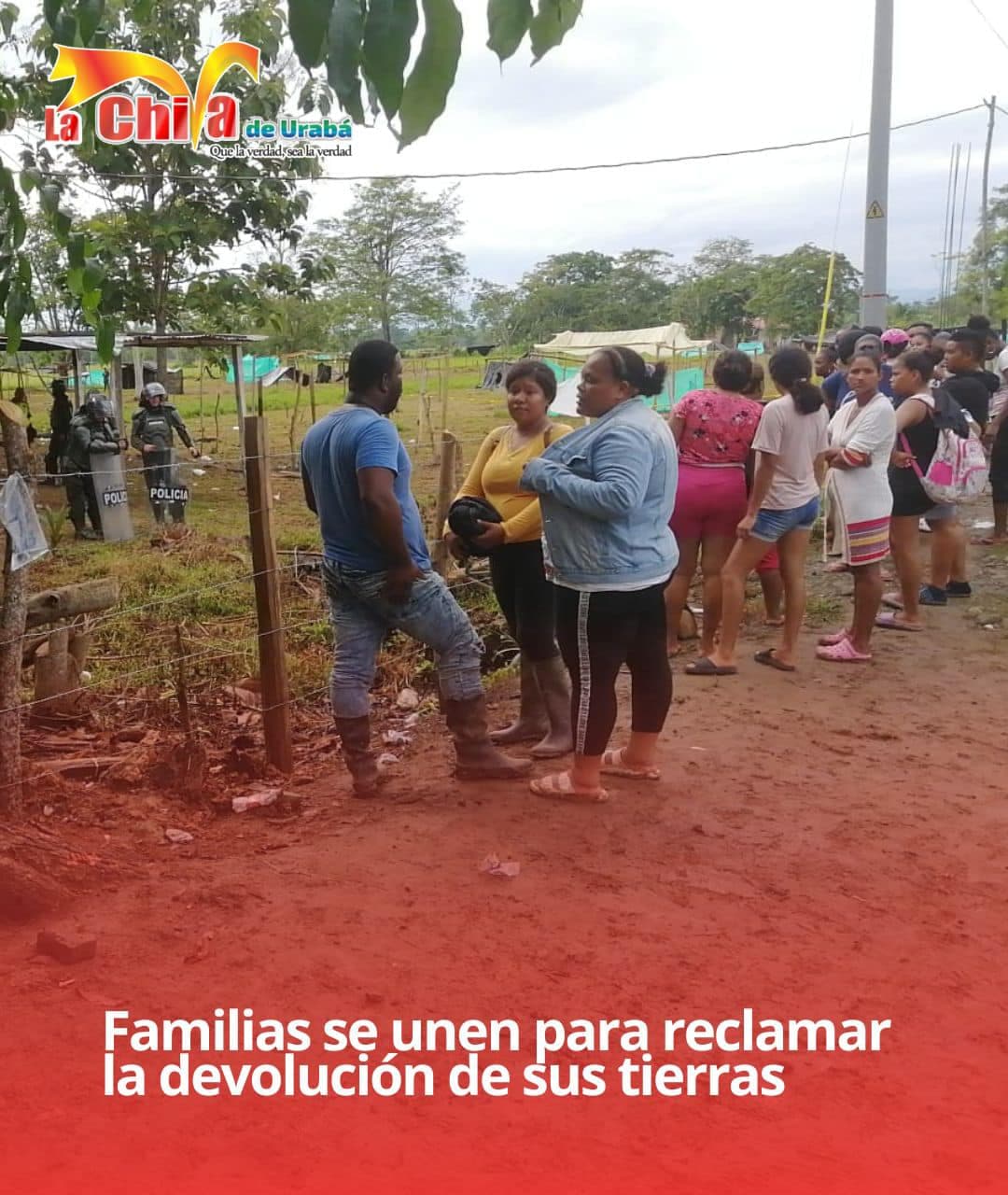 Los ocupantes de la finca Florida, Dicen que solo quieren una  vivienda
