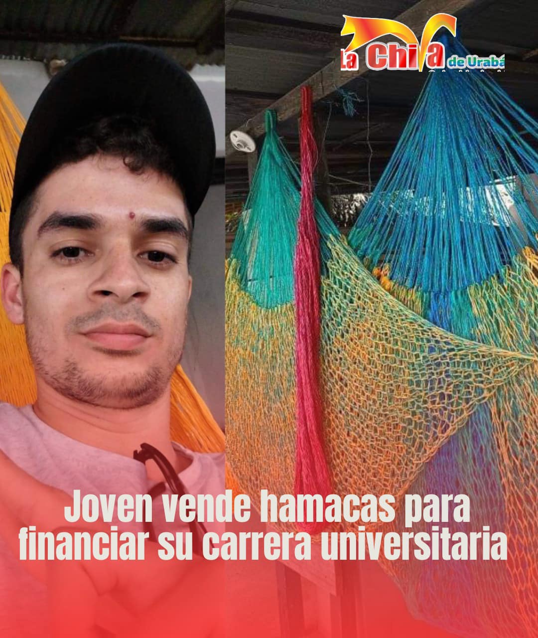 Vende hamacas  para pagar su carrera universitaria