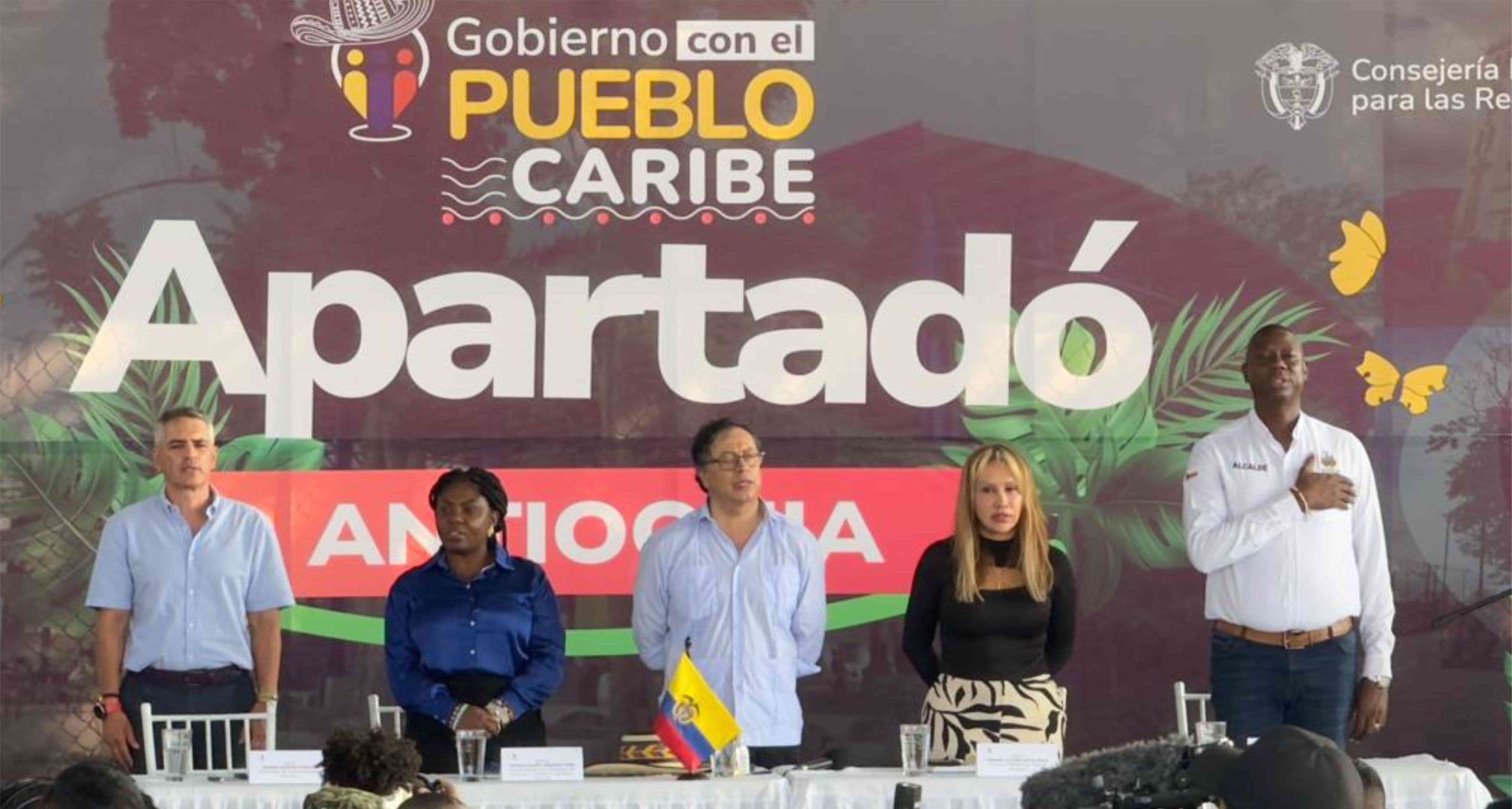 A las cuatro de la tarde llegó el presidente Petro a Apartadó