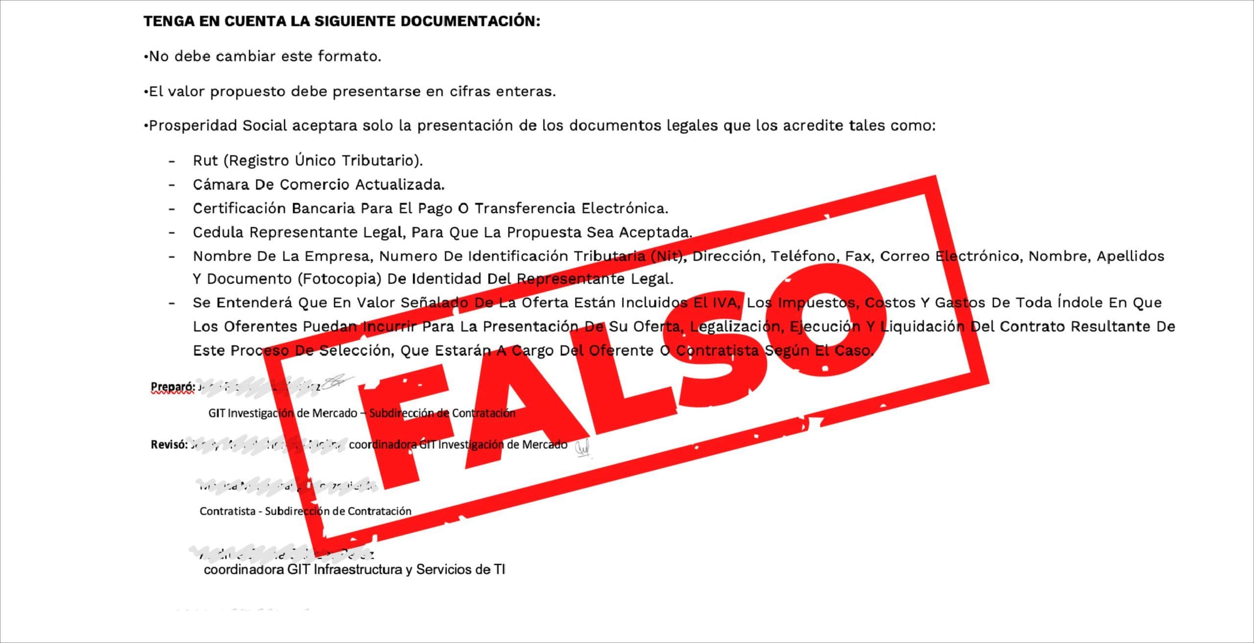 Están estafando a nombre de Prosperidad Social
