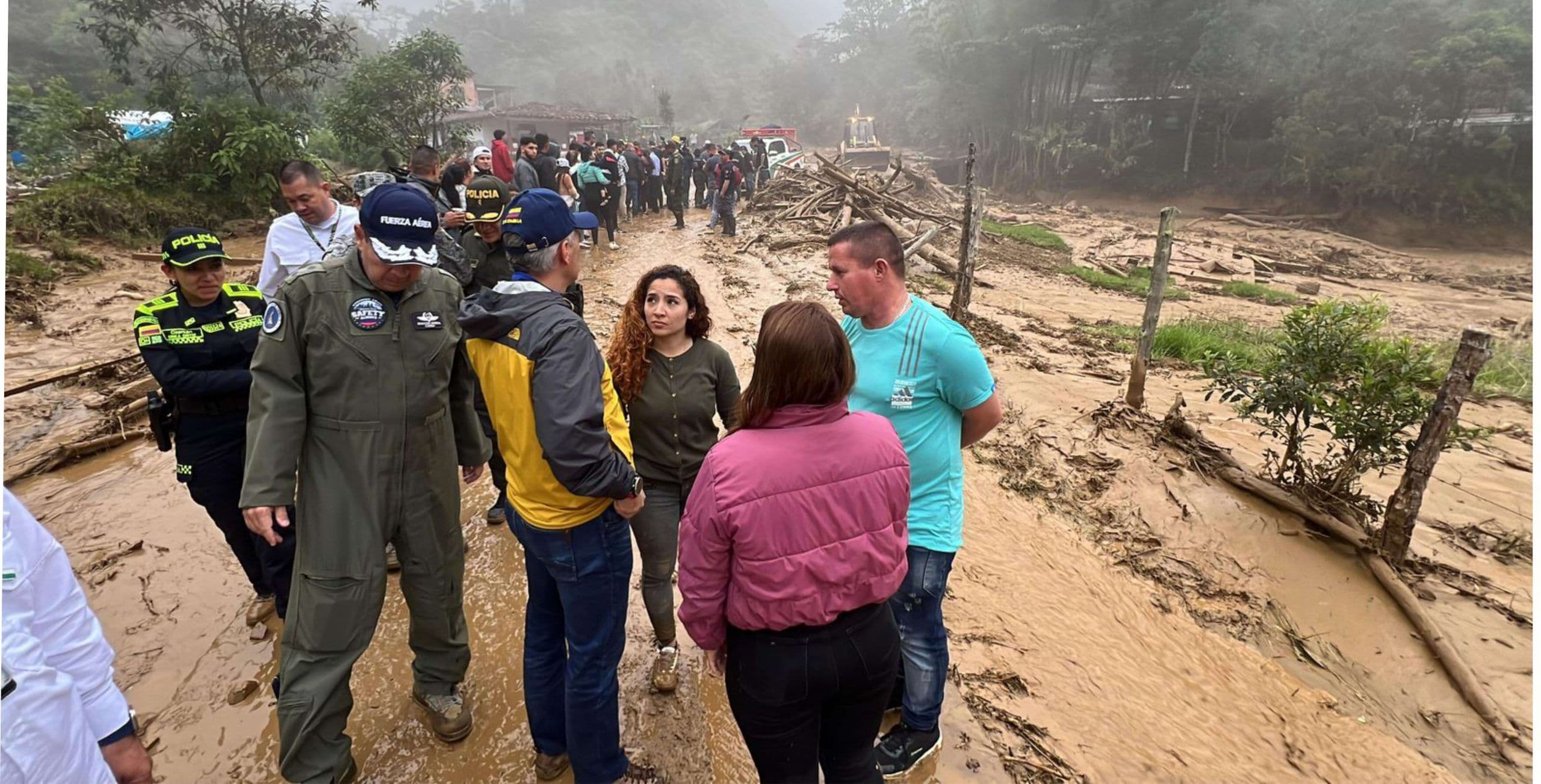 30 casas se llevó la avalancha en las veredas La Honda y Zarcitos de Montebello, suroeste de Antioquia