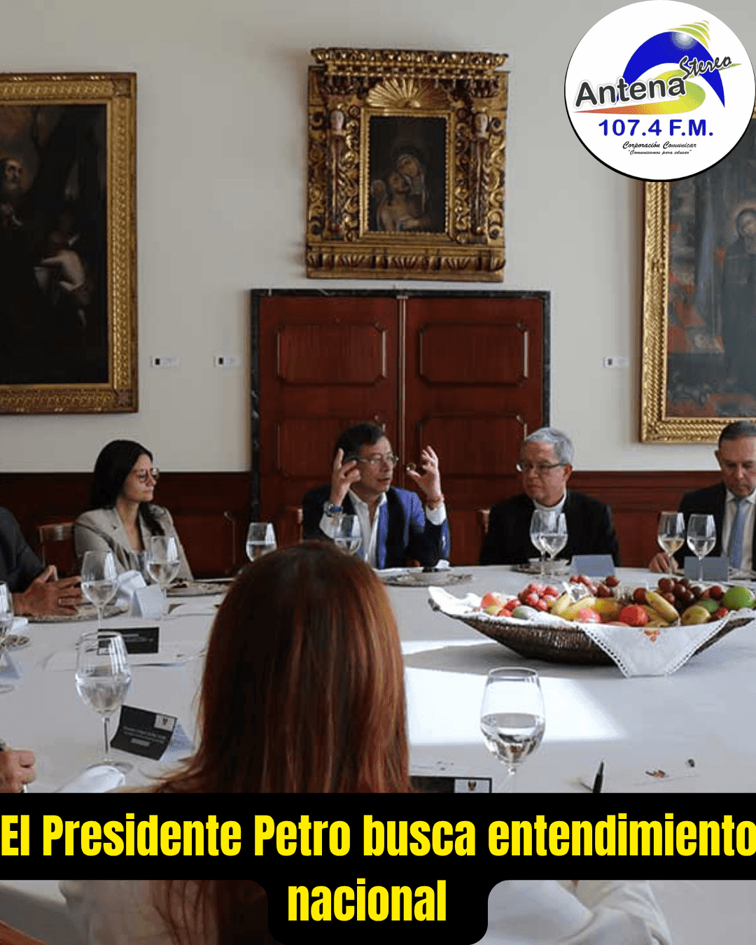 Con mediación de la Iglesia, Petro se reunió con las cortes, el Congreso y organismos de control