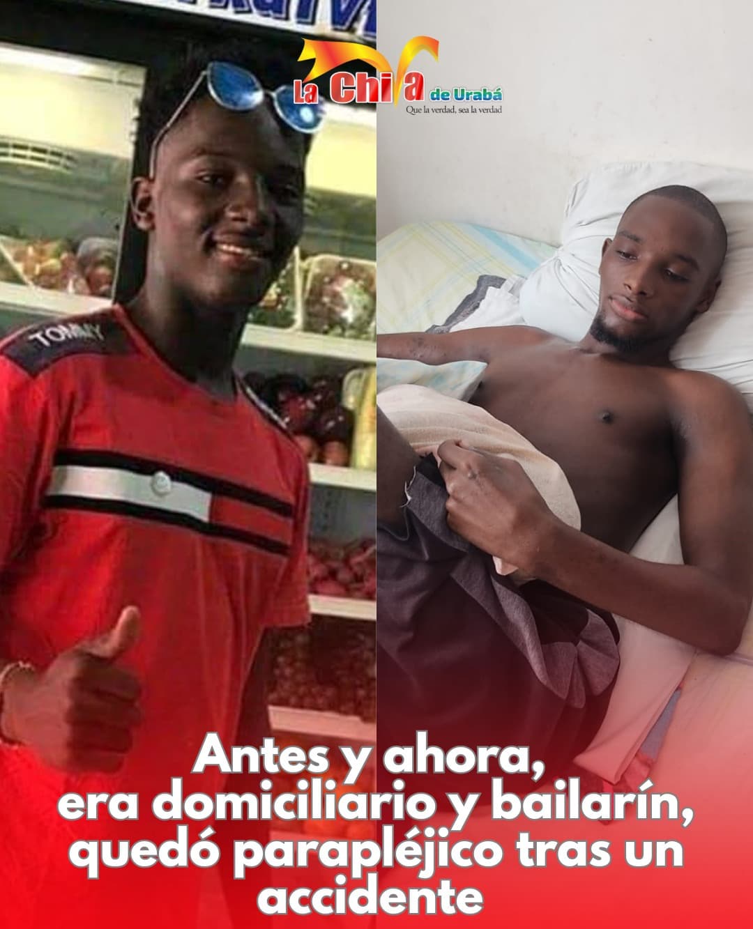¿Se acuerdan de Carlos el bailarín y domiciliario? Quedó en paraplejia y necesita ayuda