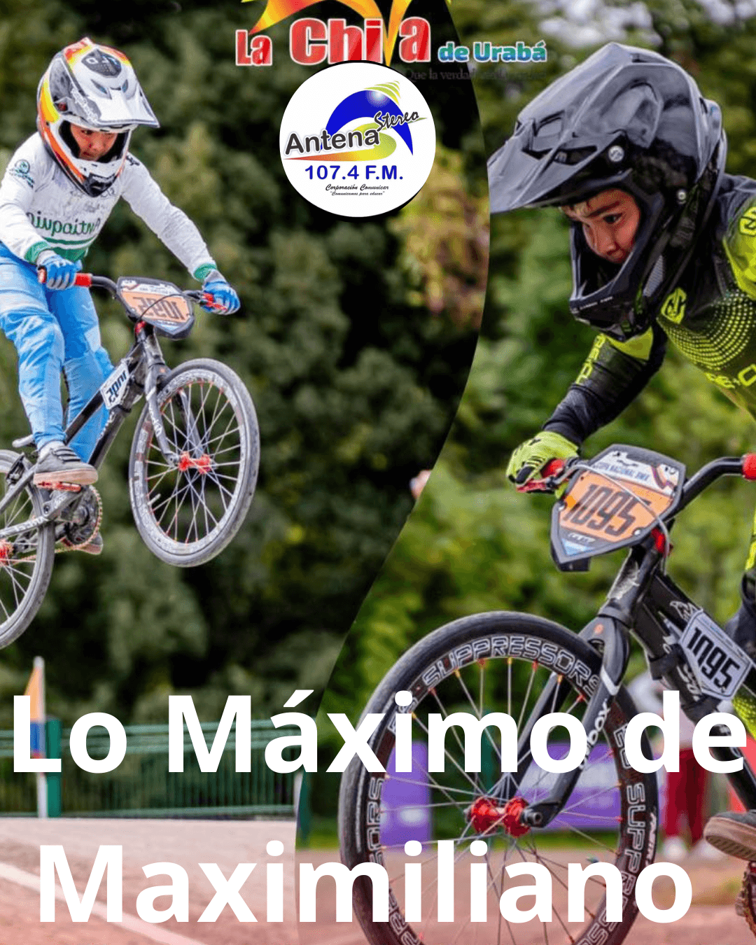 Maximiliano Castrillón del Club Los Fénix Voladores de Apartadó, fue lo máximo en la XI válida de BMX, en Bogotá
