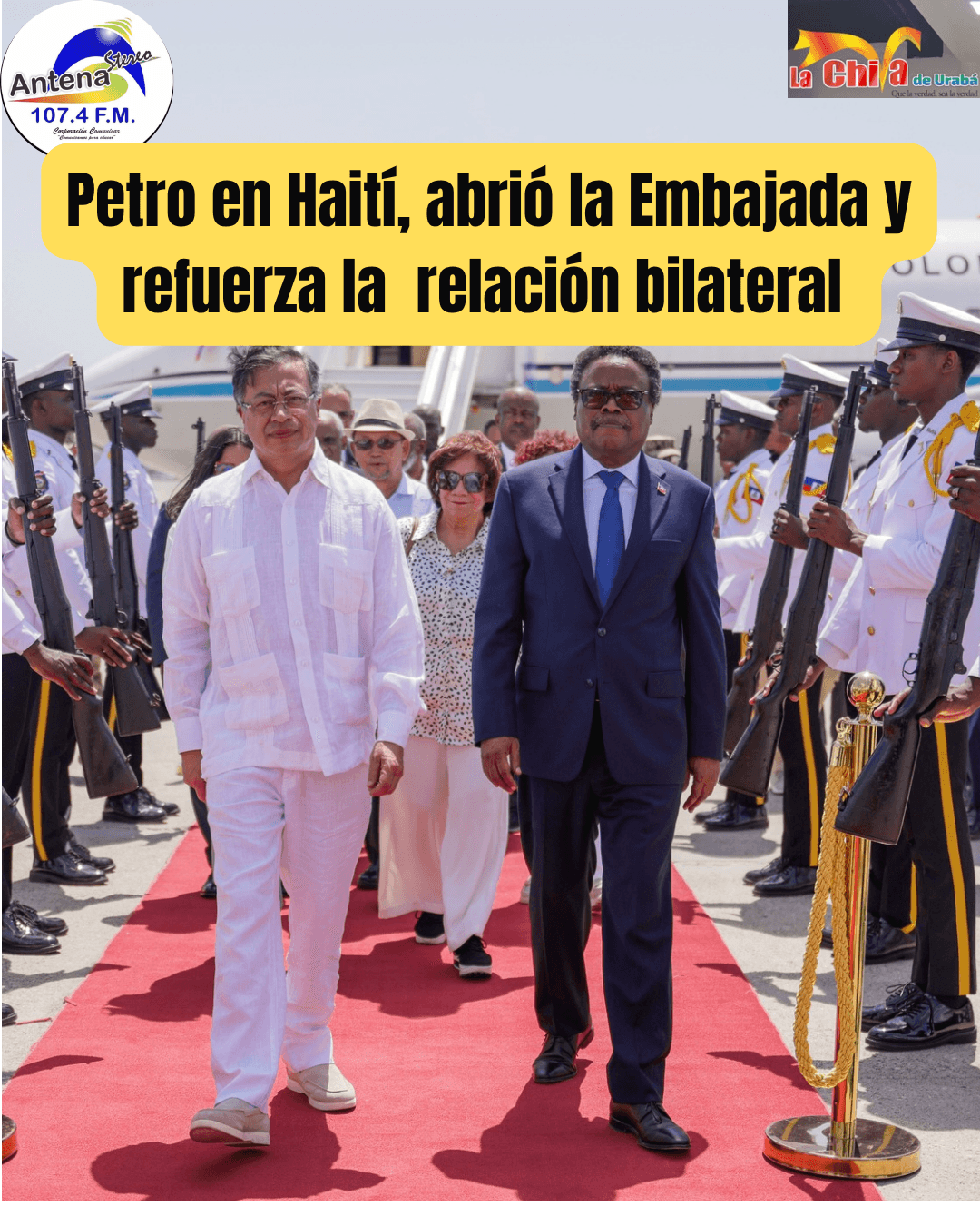 Petro abrió embajada en Haití y fortalece lazos de cooperación bilateral