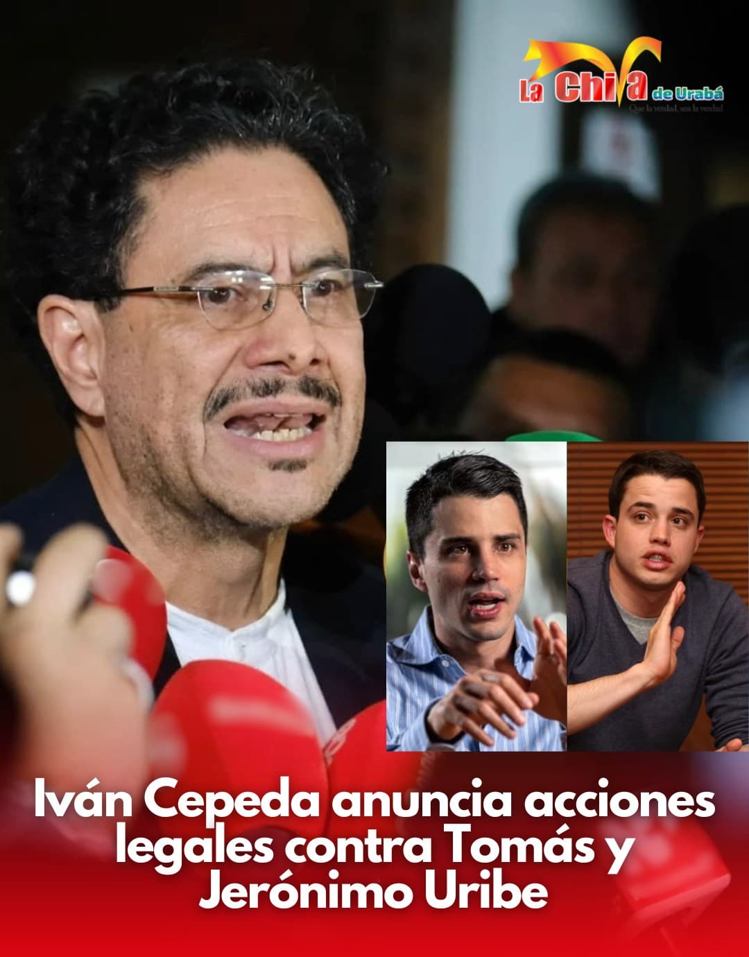 Iván Cepeda denunciará penalmente por injuria y calumnia a Tomás y Jerónimo Uribe