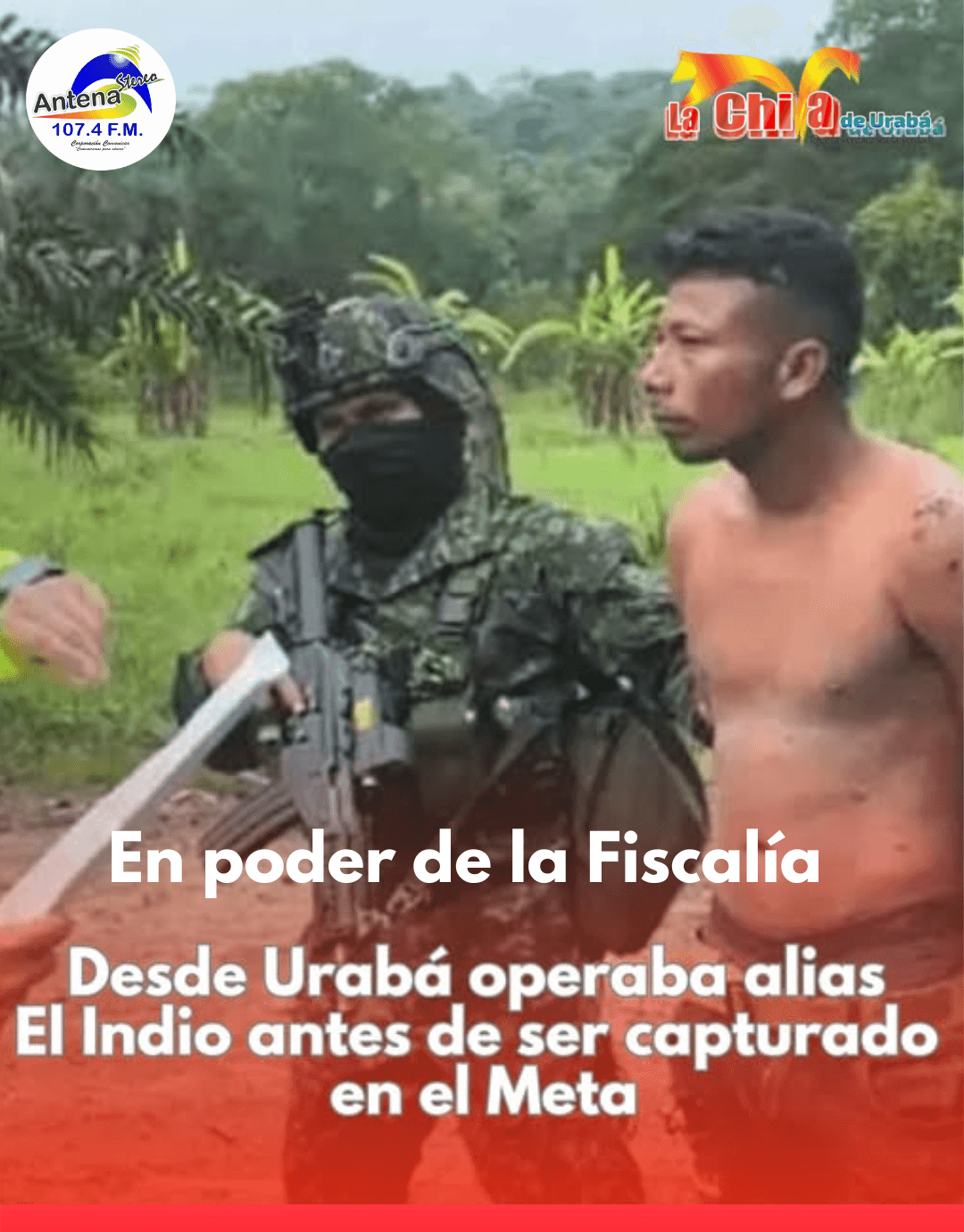Cayó alias El Indio, procedente de Urabá y vinculado a 16 homicidios en el Meta