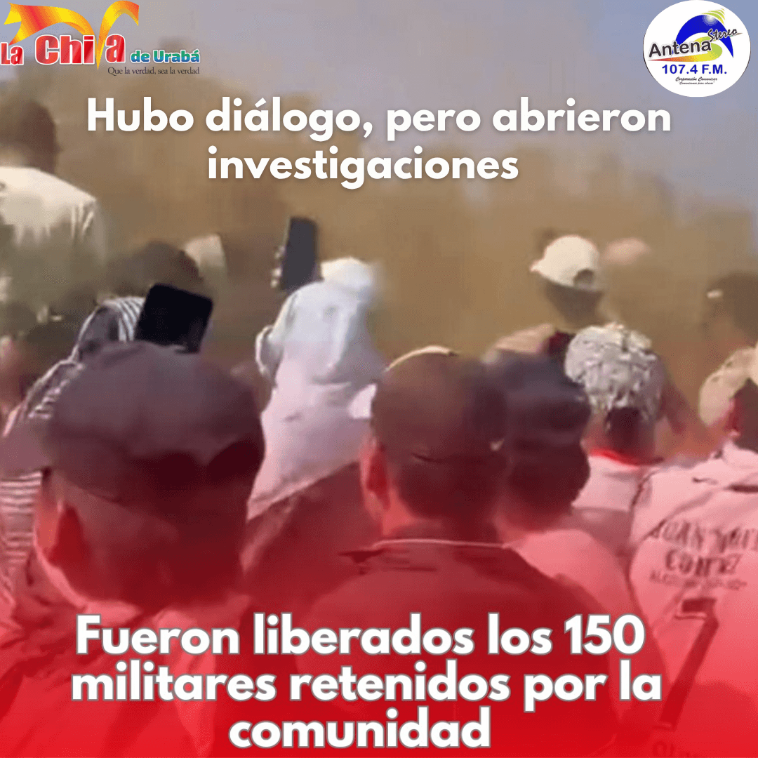 Liberados los 150 militares retenidos por la comunidad en zona rural de Jamundí