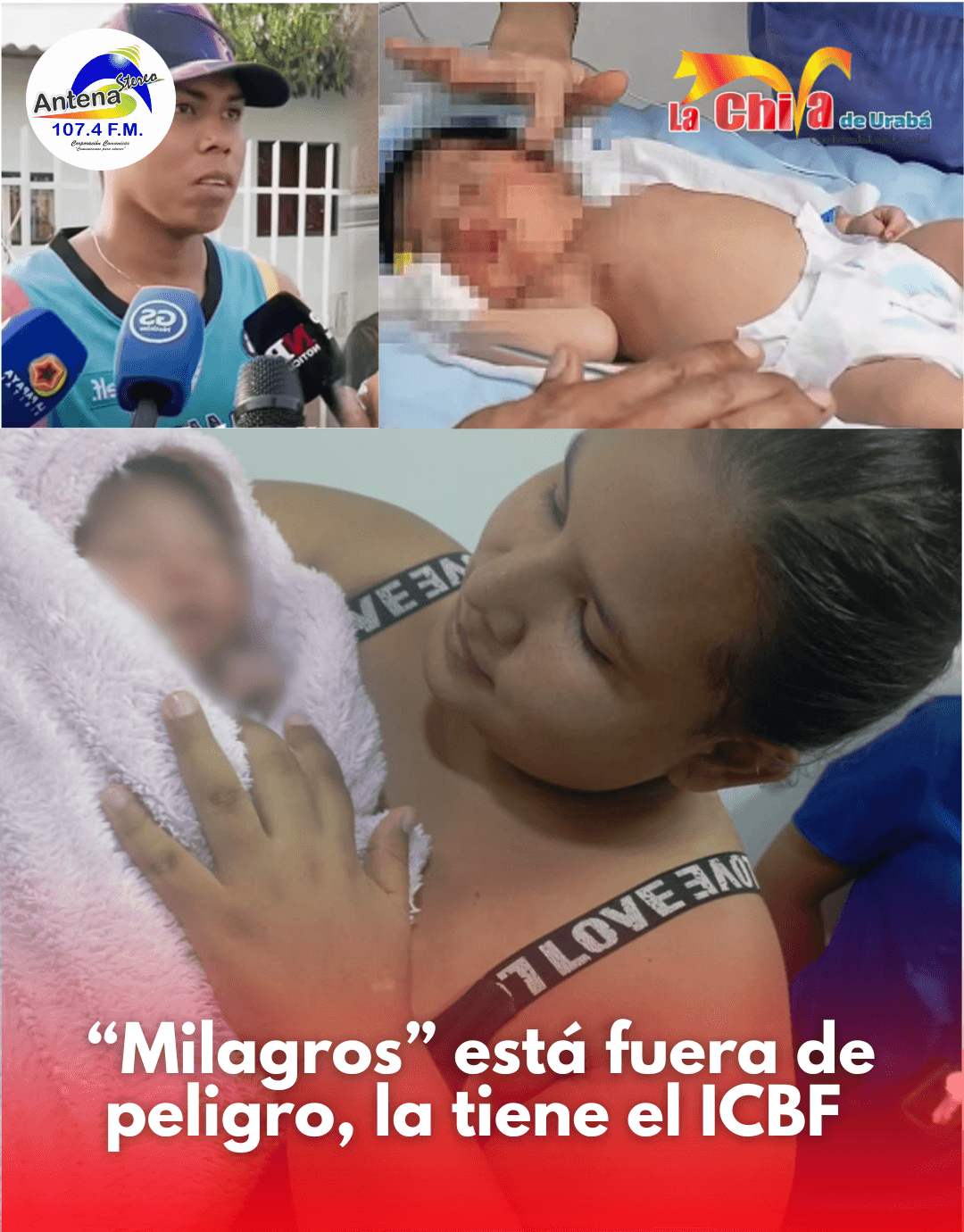 Llamarán “Milagros” a la bebé recién nacida que encontraron en el basurero