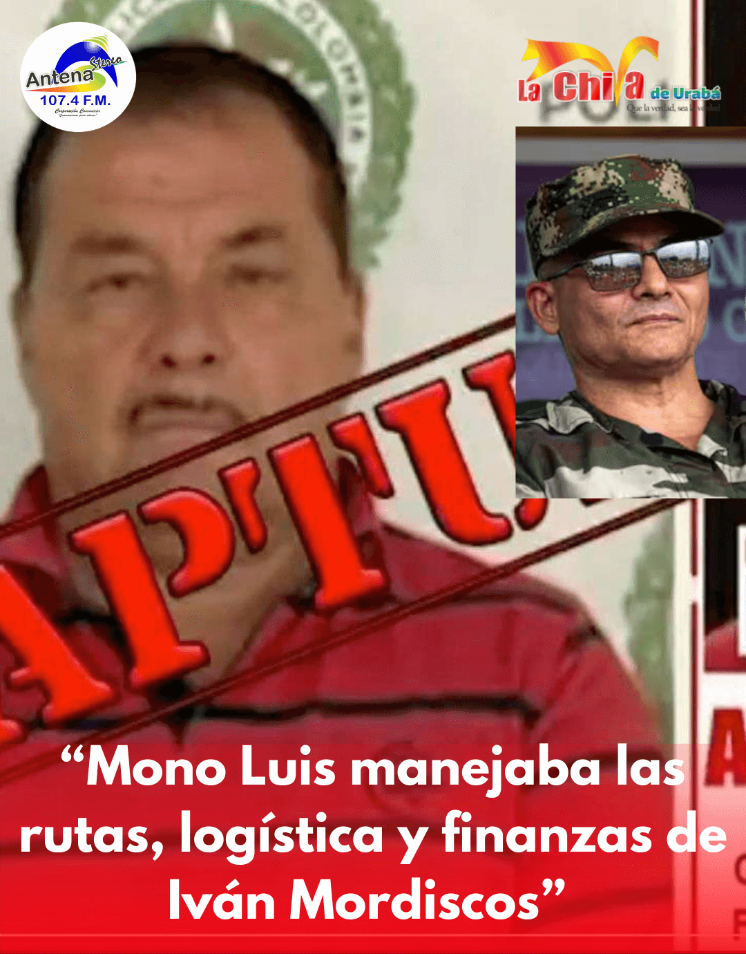 “Mono Luis”, hermano de Mordisco,  señalado de operador financiero y logístico de las disidencias