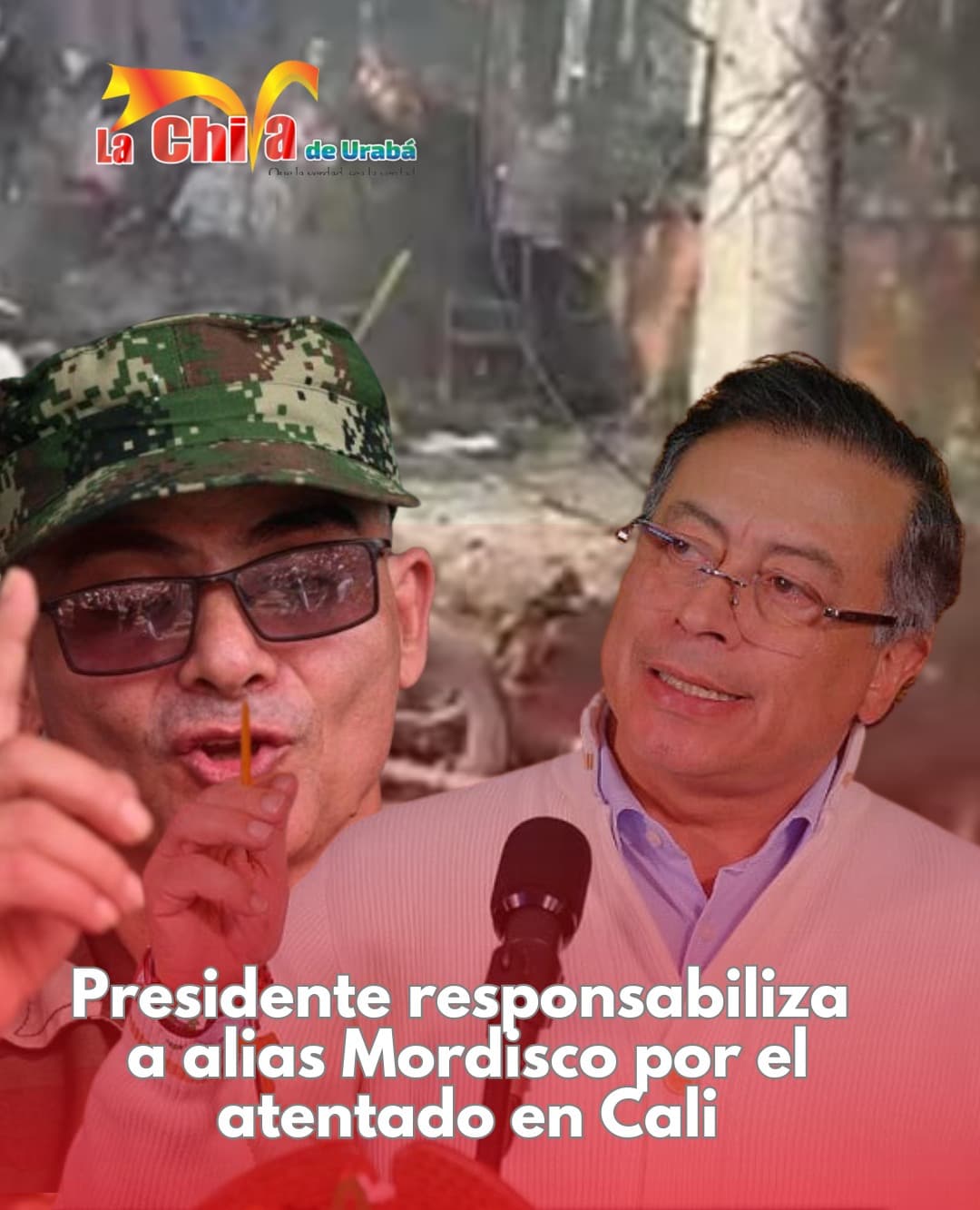 Petro responsabilizó a Mordiscos por explosión frente a la Base Aérea en Cali
