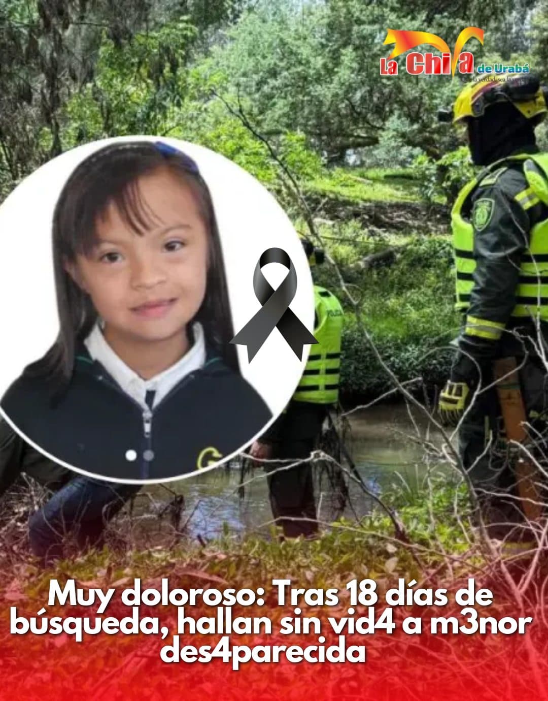 Encontraron muerta a niña desaparecida en Cajicá