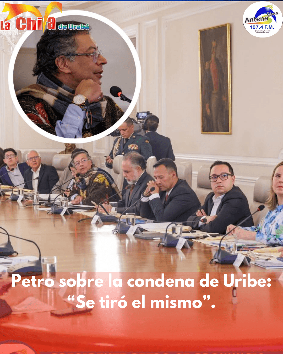 Presidente Petro se Pronunció sobre Condena de Uribe: "Se Tiró a Él Mismo"