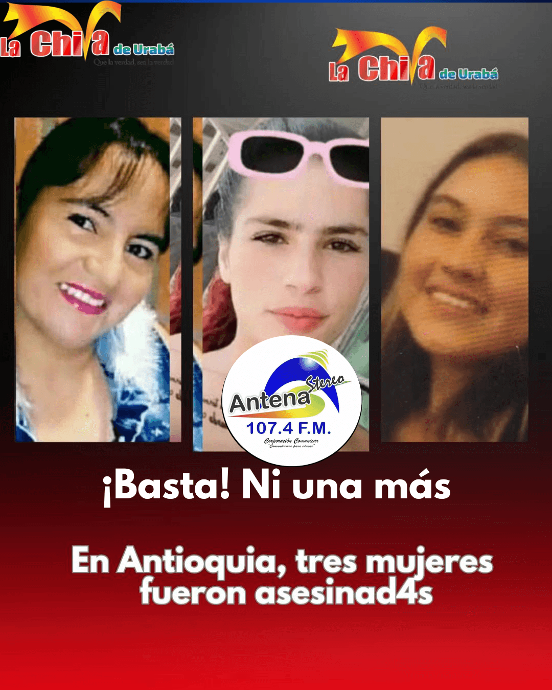 Ola de violencia contra mujeres enluta al suroeste antioqueño