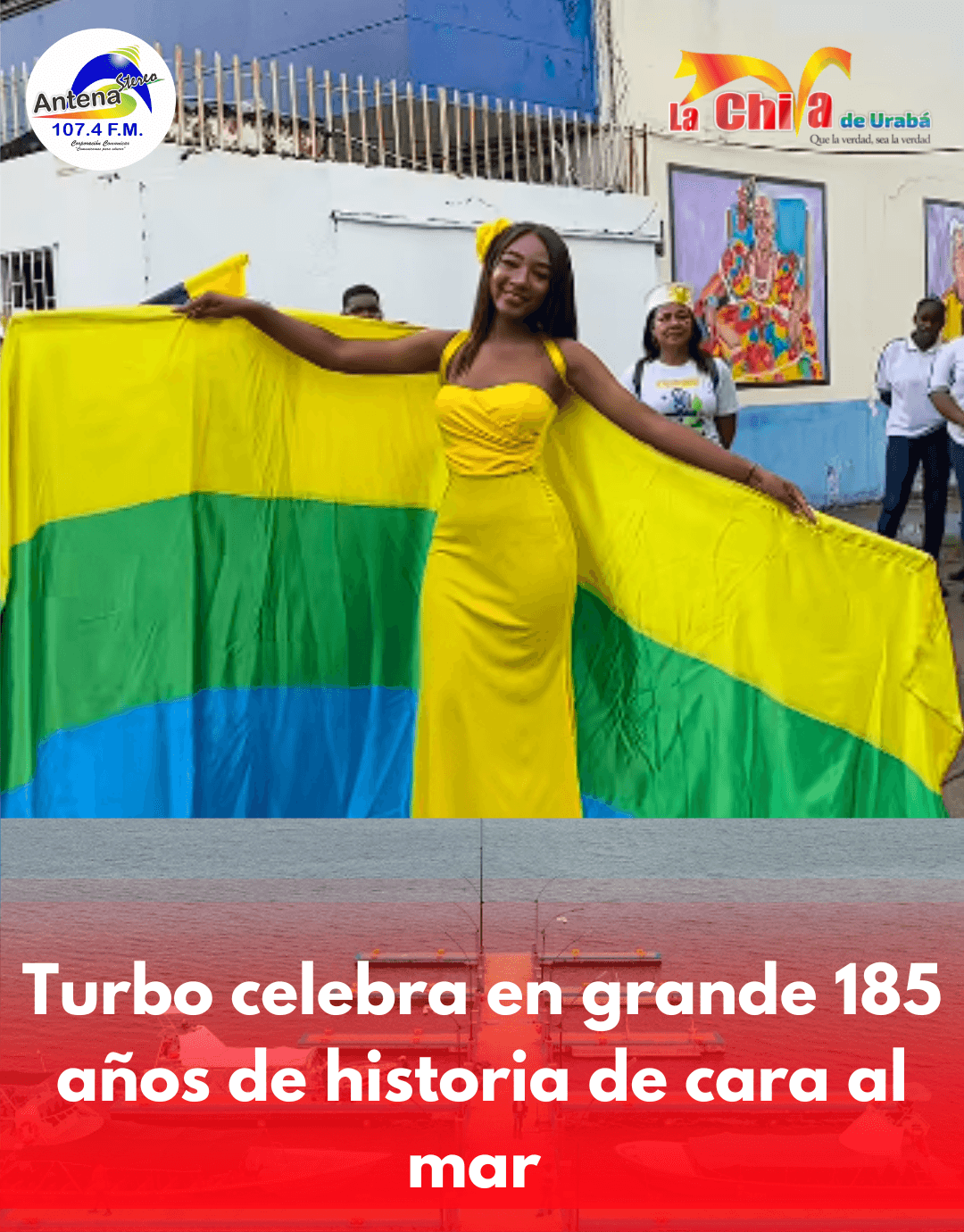 Turbo celebra sus 185 años de historia de cara al mar