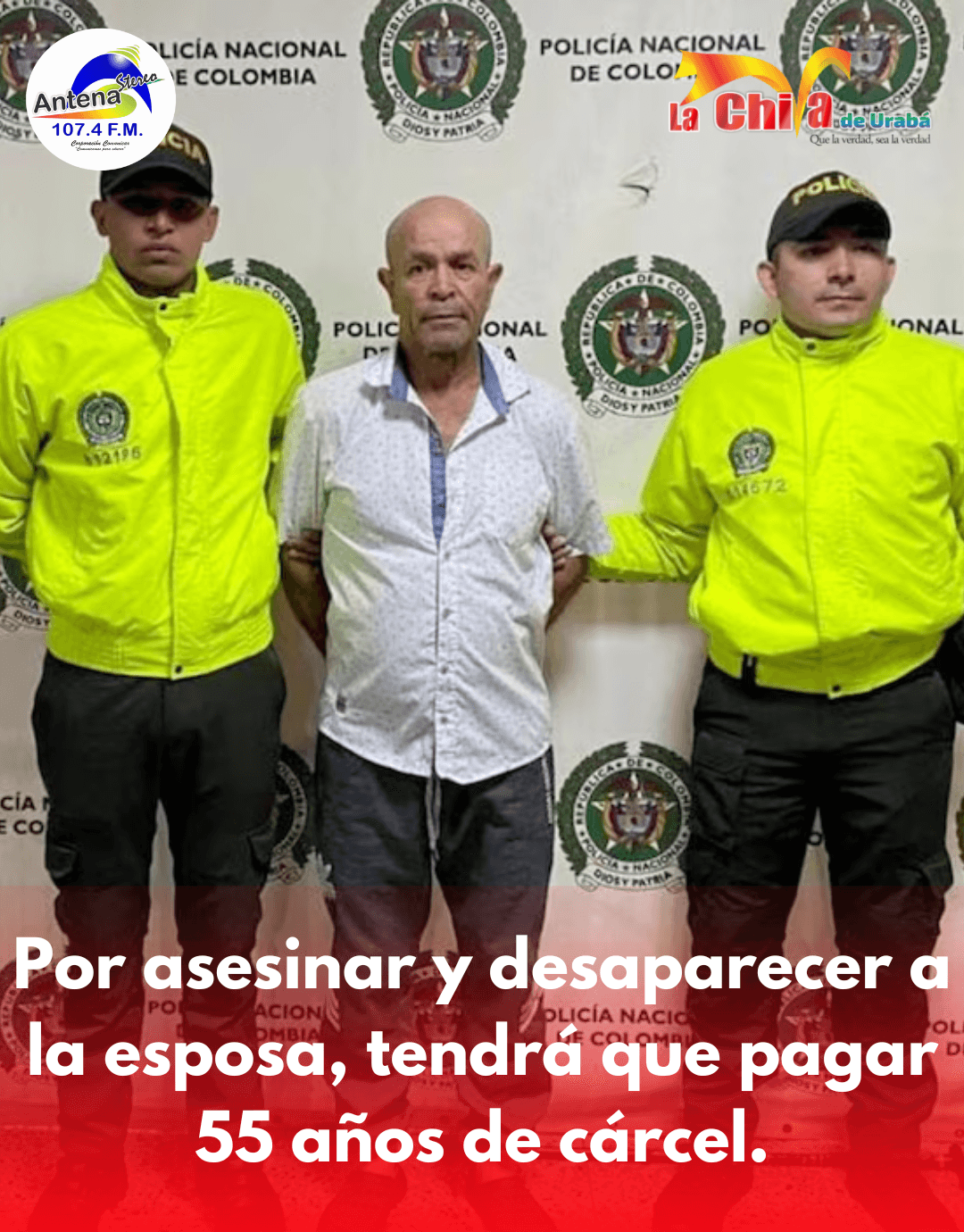 55 años de prisión a hombre que asesinó y desapareció a su pareja en Medellín