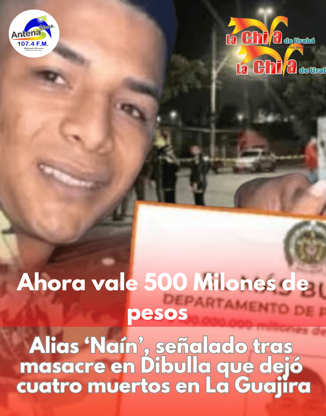 Masacre en Dibulla destapa oscuro prontuario del “narco-influencer” Naín Pérez