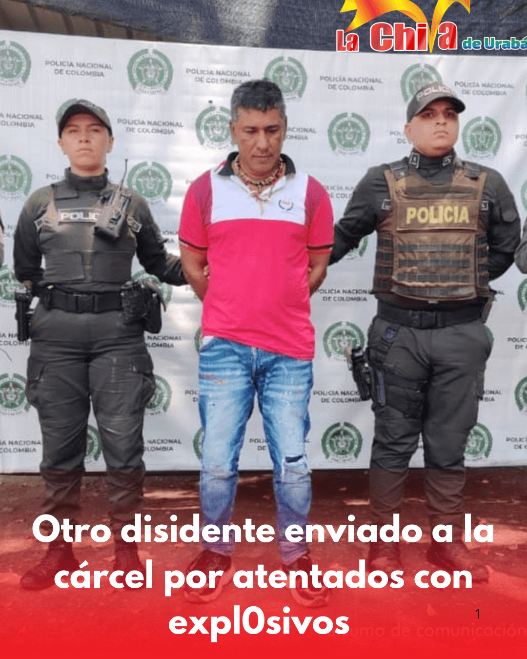 Disidente tendrá que responder por atentados realizados en Jamundí