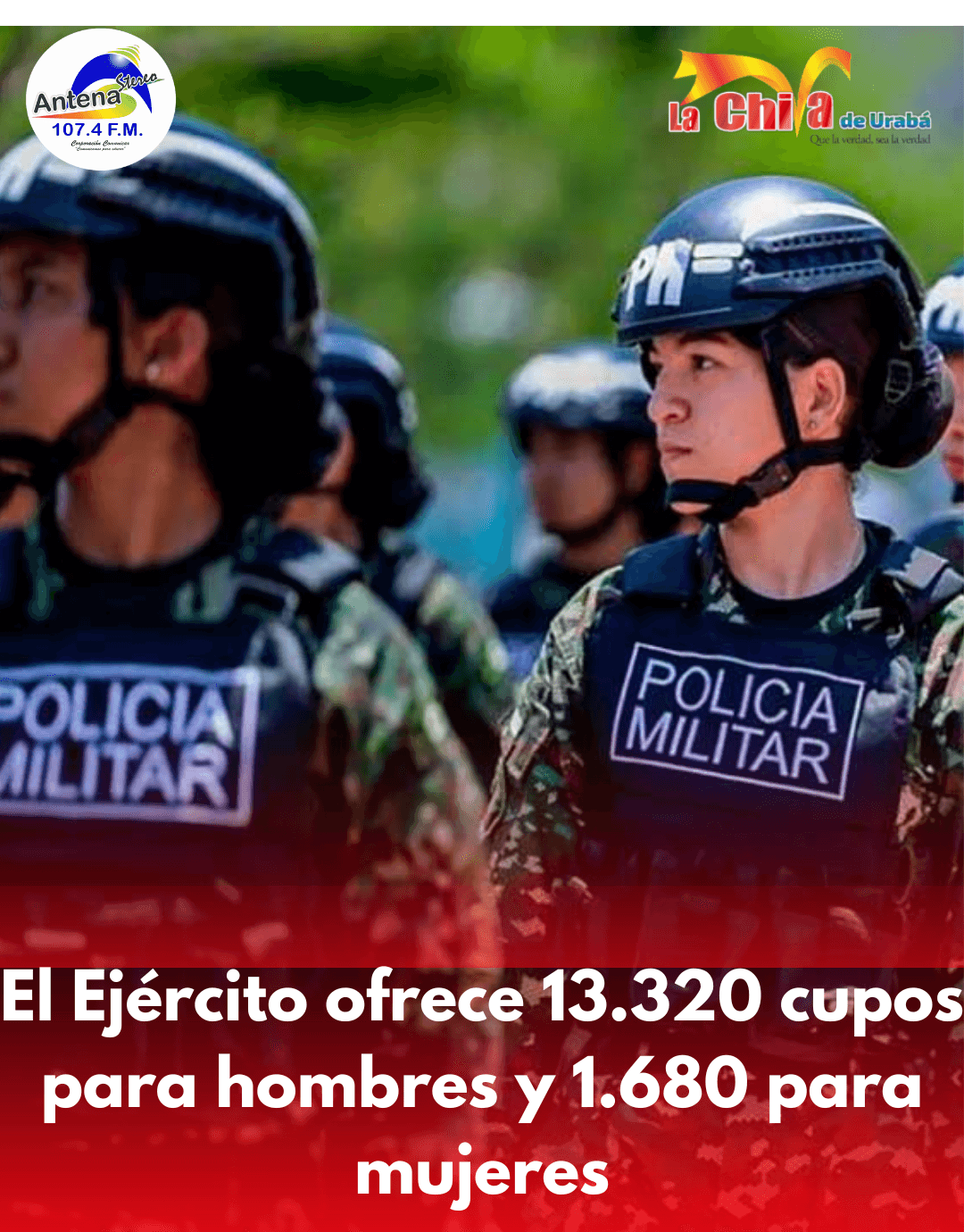15 mil cupos para prestar servicio militar; inscripciones hasta el 2 de septiembre
