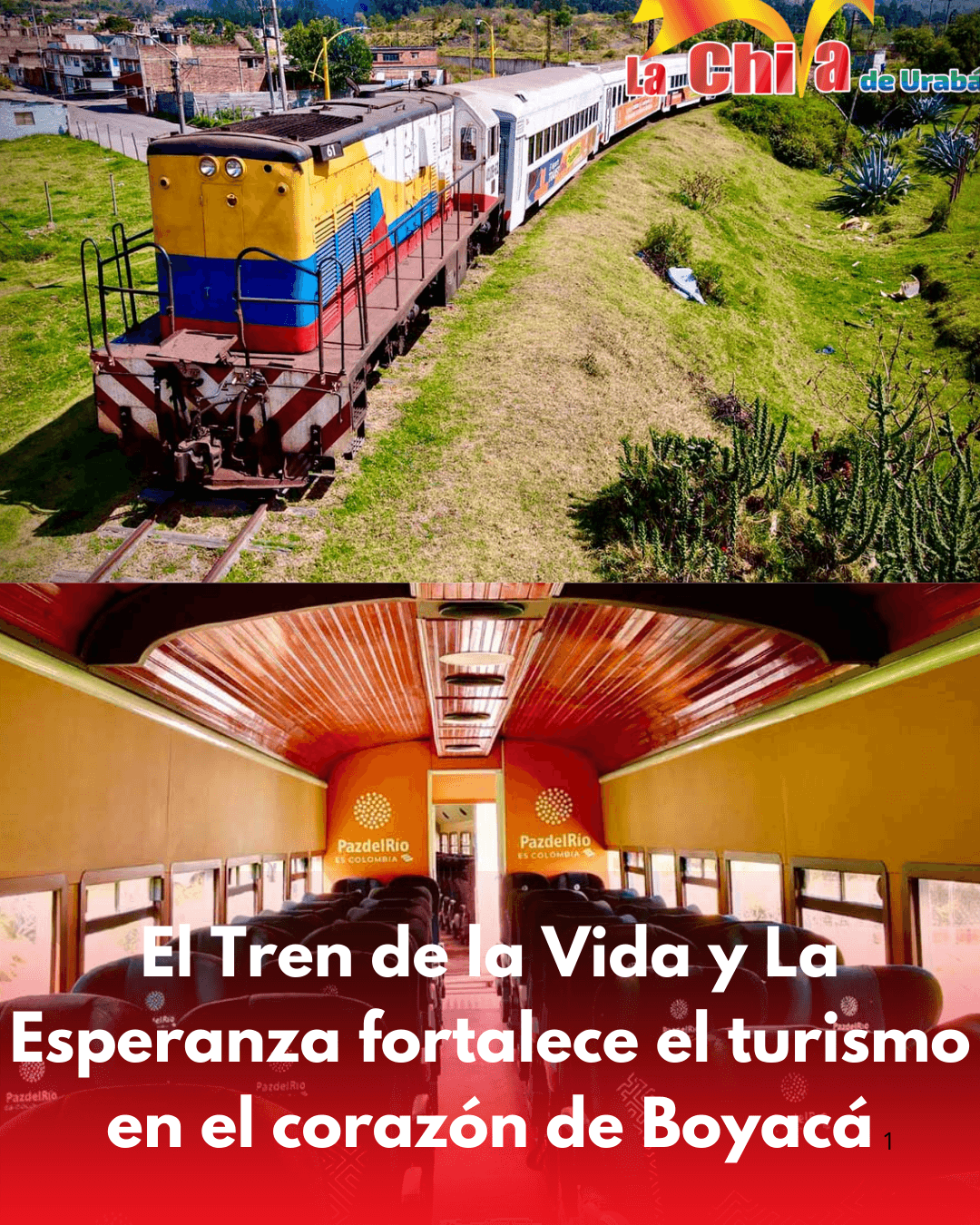 El Tren de la Vida y la Esperanza ya recorre el corazón de Boyacá