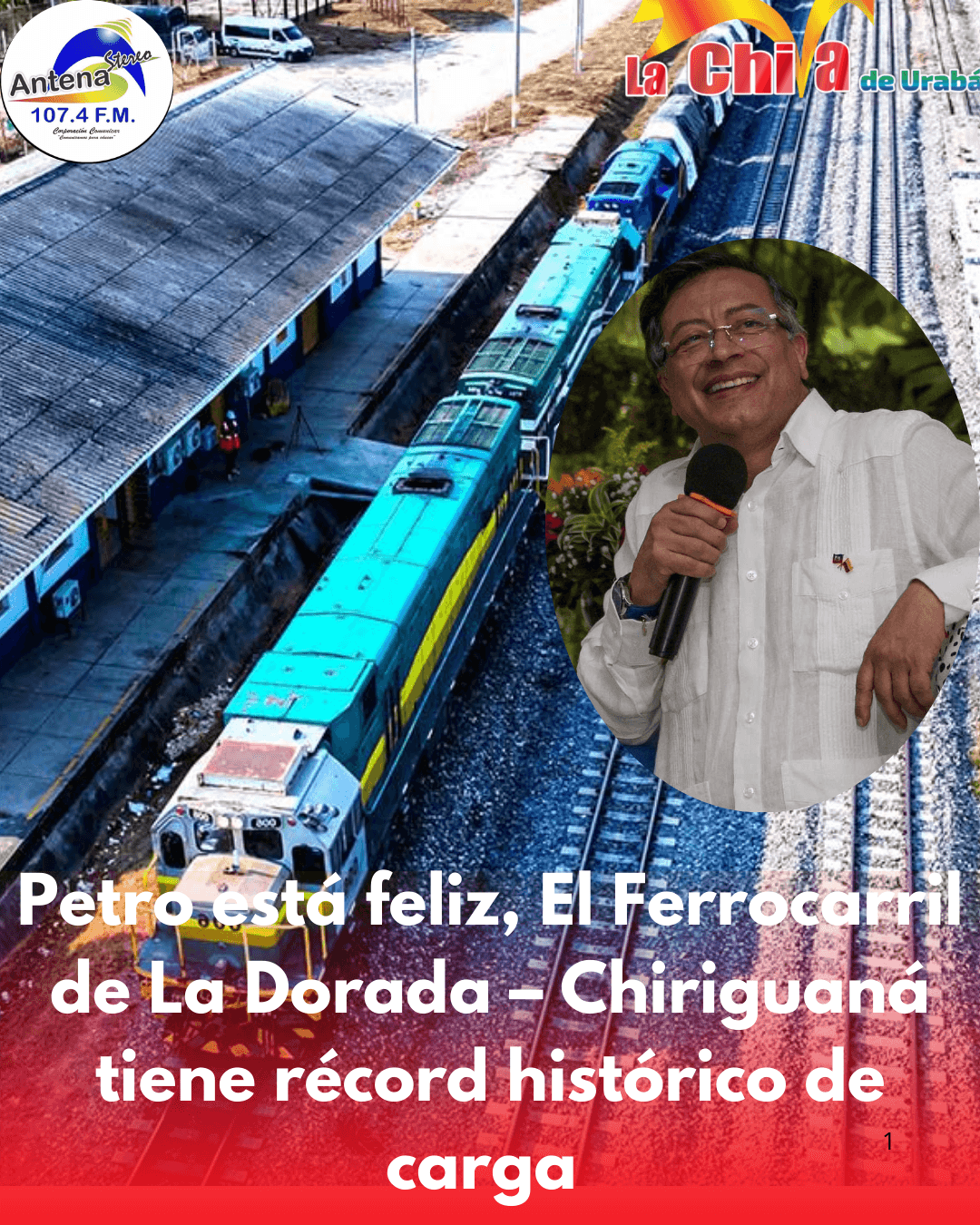 El Ferrocarril de La Dorada – Chiriguaná triplicó la carga y tiene récord histórico