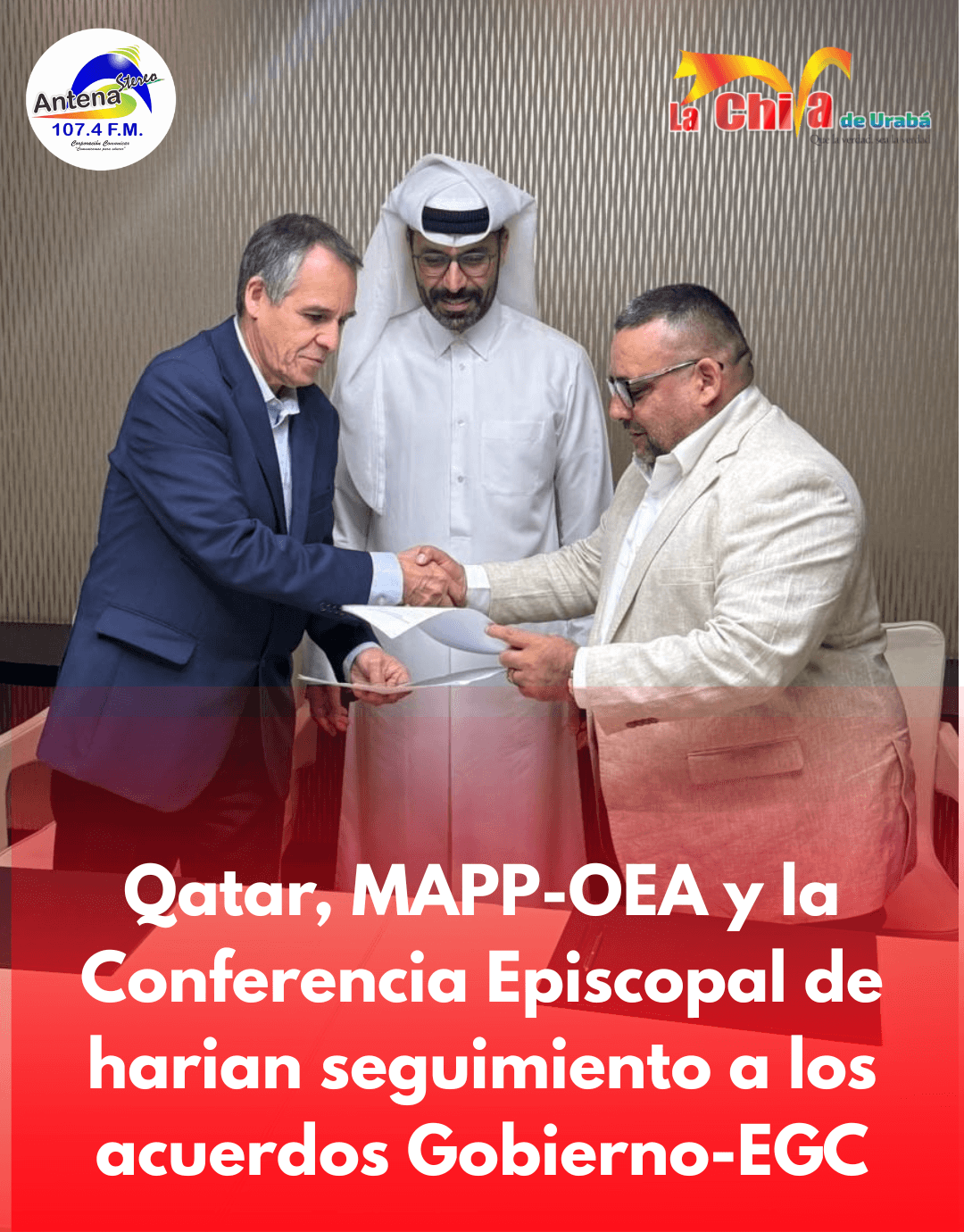 Mutatá, Acandí, Bajirá, Riosucio y Unguía, municipios pilotos del proceso de diálogo con el EGC