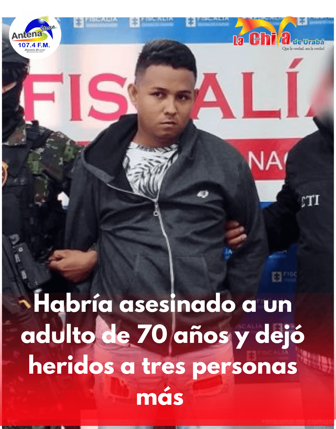 As3s1nó a un anciano de 70 años e h1rió a tres personas más; lo mandaron a la Cárcel