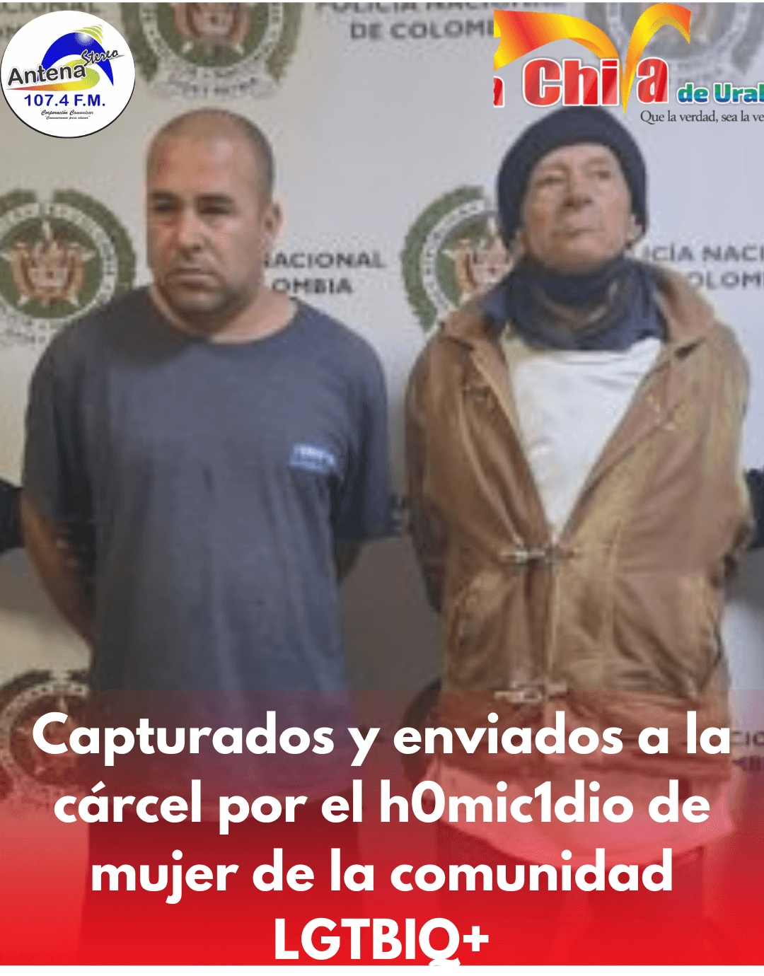 Presos por el h0mic1dio de una mujer de la población LGTBIQ+ en Medellín