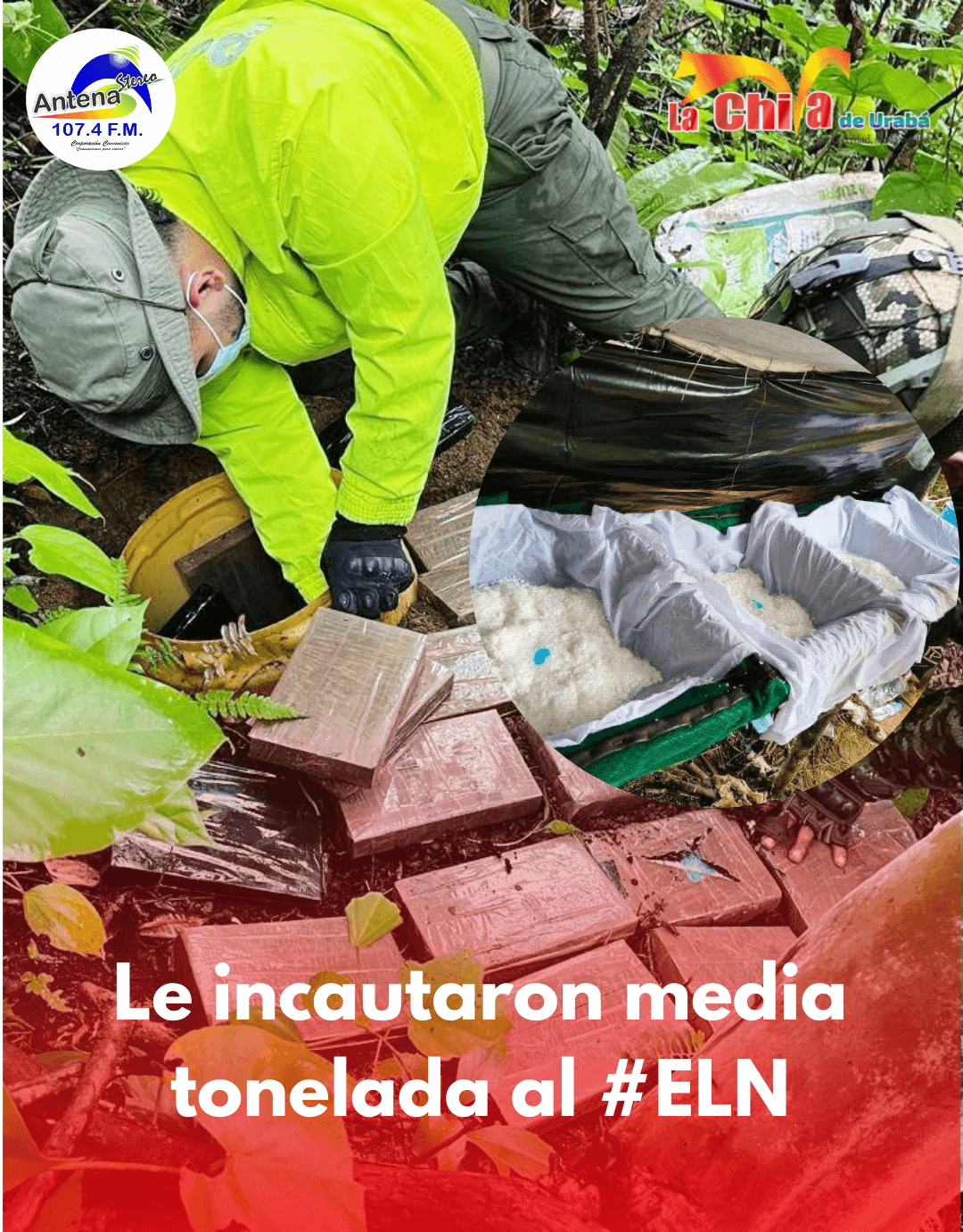 Golpe al n4rc0tráfic0 del ELN en Ocaña, le quitaron más de media tonelada de c0caín4
