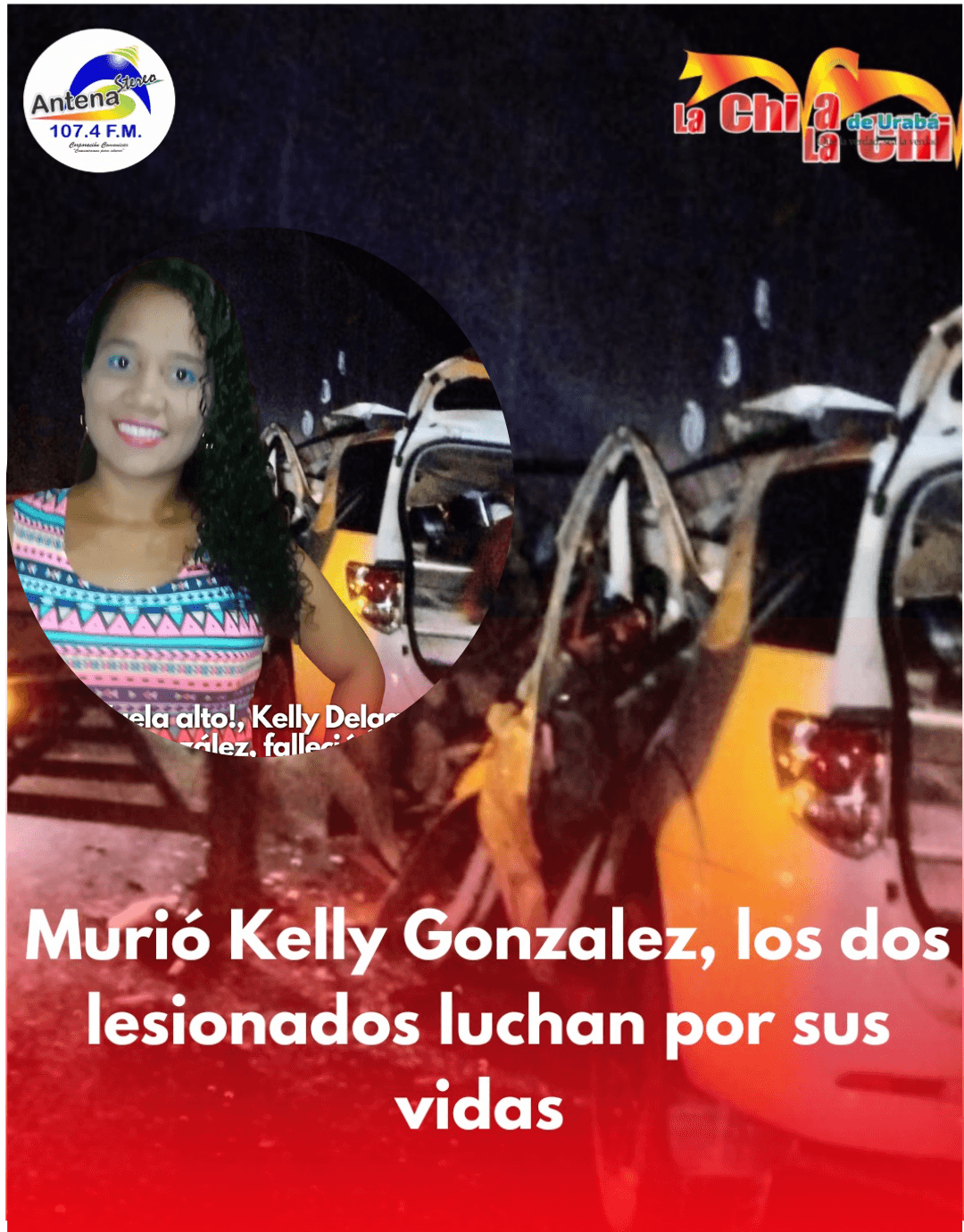 Una mujer muerta y dos hombres heridos dejó el accidente en la variante de Currulao