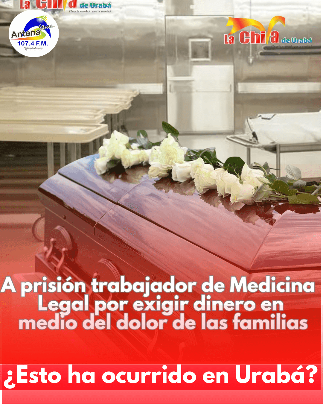 Funcionario de Medicina Legal señalado de cobrar dinero por información de occisos