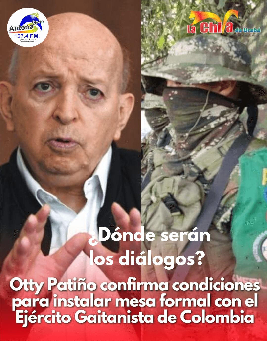 Otty Patiño confirma avances para instalar mesa formal con el EGC fuera de Colombia