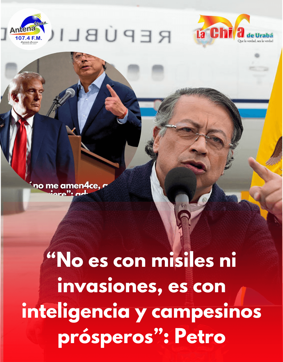 Petro invitó a Trump a corregir la política antidr0gas