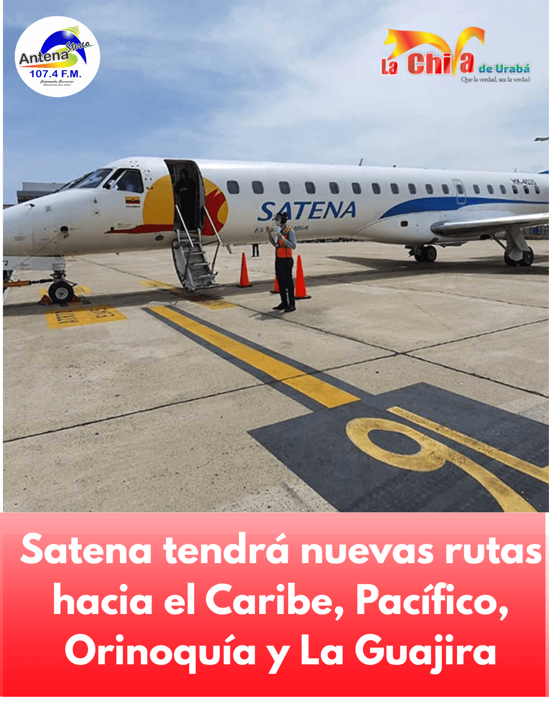 Satena con nueva flota, tendrá nuevas rutas hacia el Caribe, Pacífico, Orinoquía y La Guajira