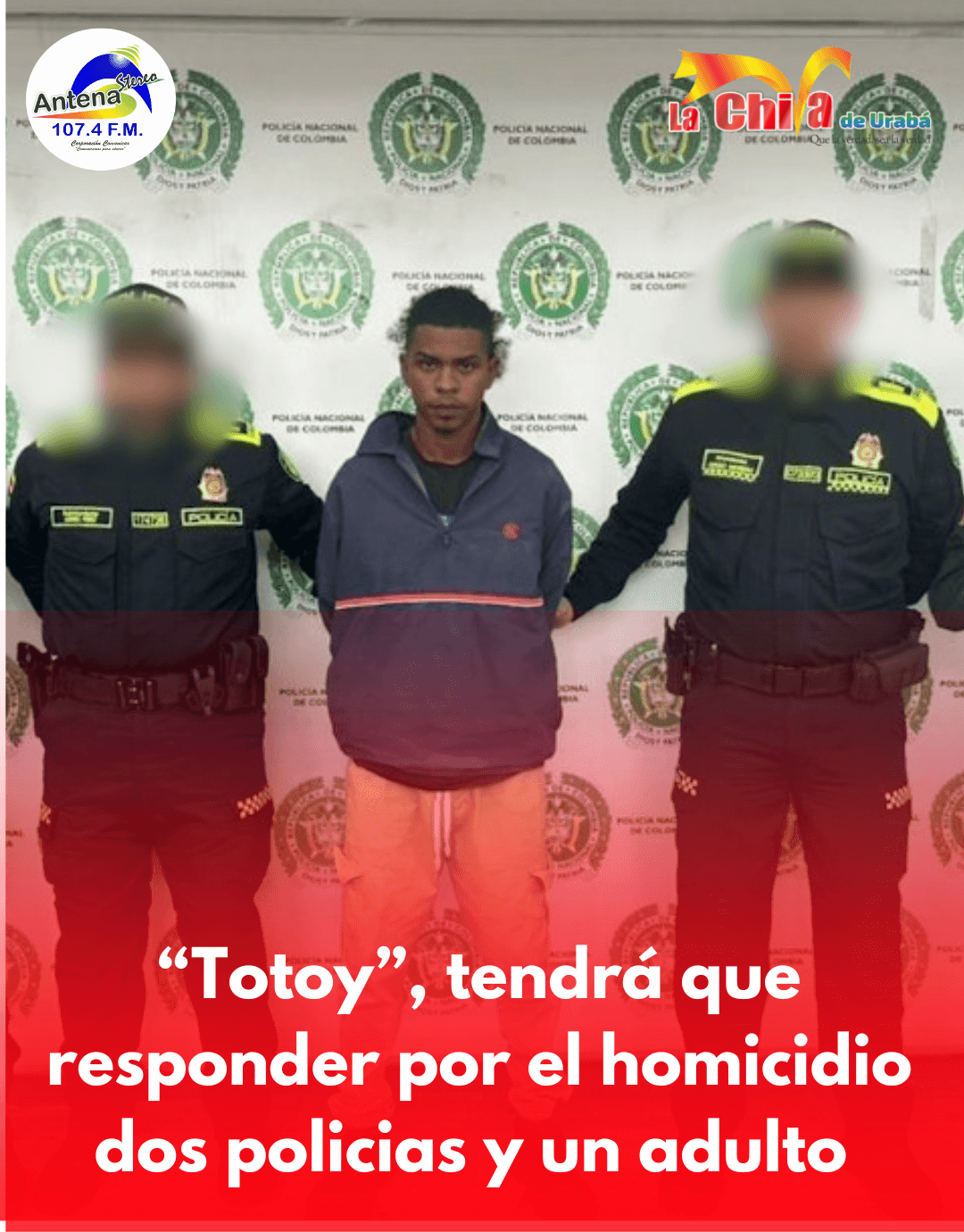 Alias “Totoy”, del EGC es señalado de la mu3rte de dos pol1cías y un adulto mayor