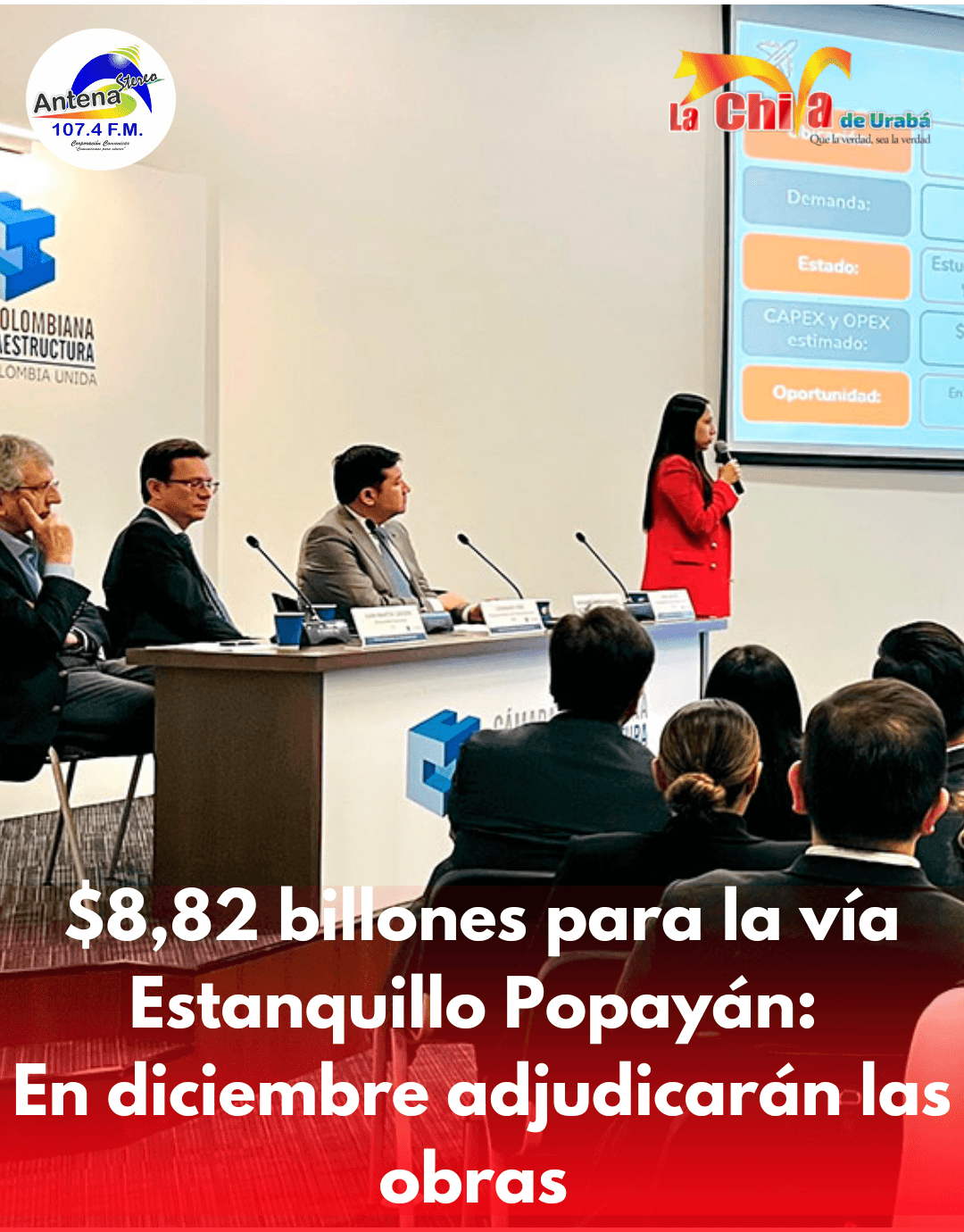 En diciembre contratarán por $8,82 billones nueva vía para el sur del país