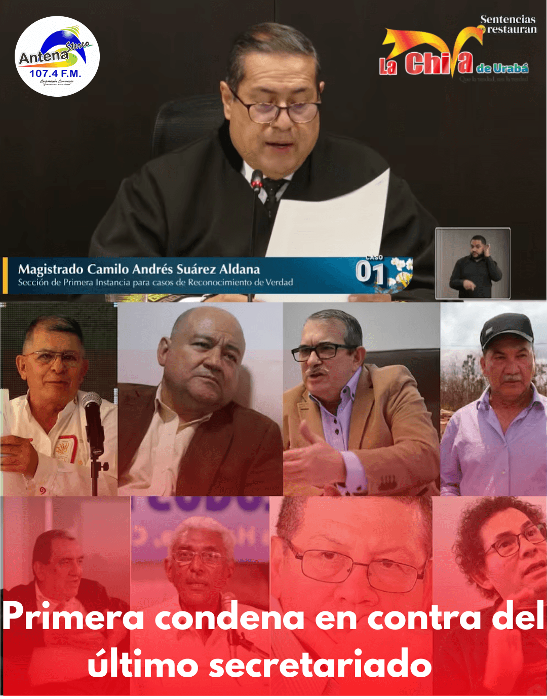 La JEP condenó al secretariado de las extintas FARC por secuestros masivos y otros crímenes