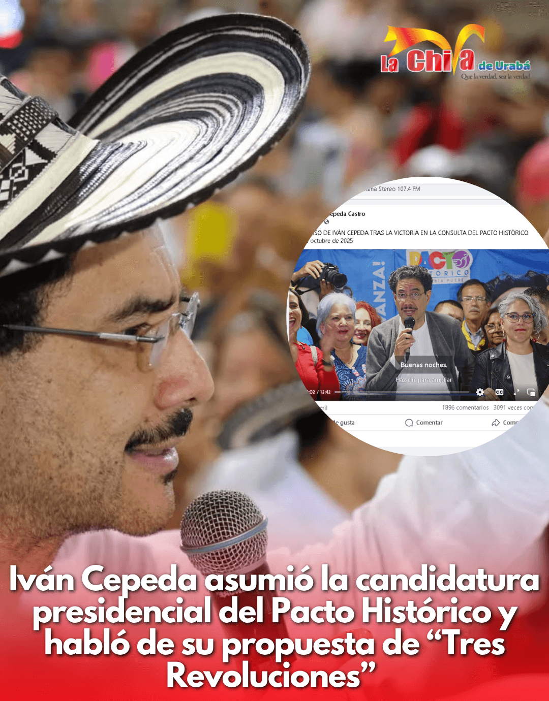 Iván Cepeda asumió la candidatura presidencial del Pacto Histórico