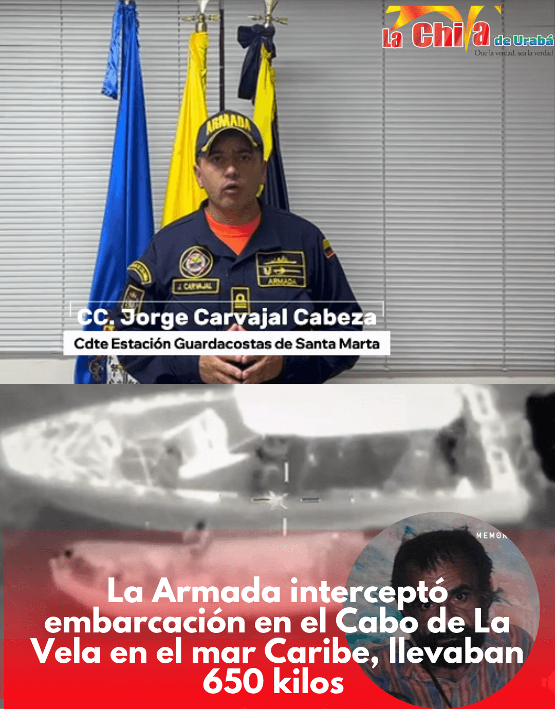 Otro golpe de la Armada al narc0tráfic0 en el Caribe colombiano