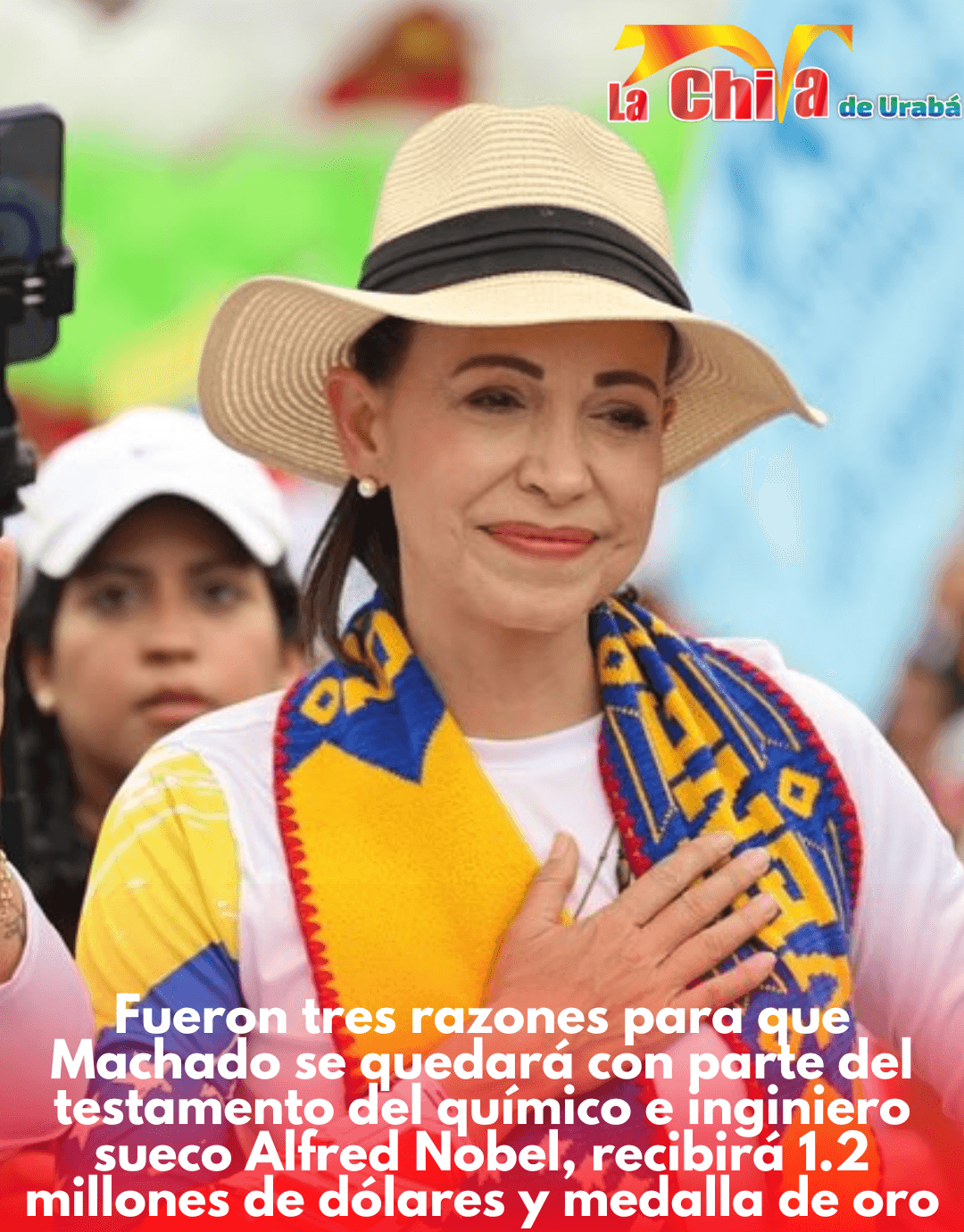 María Corina Machado recibirá más de 4 mil 600 millones de pesos colombianos por el Premio Nobel de Paz