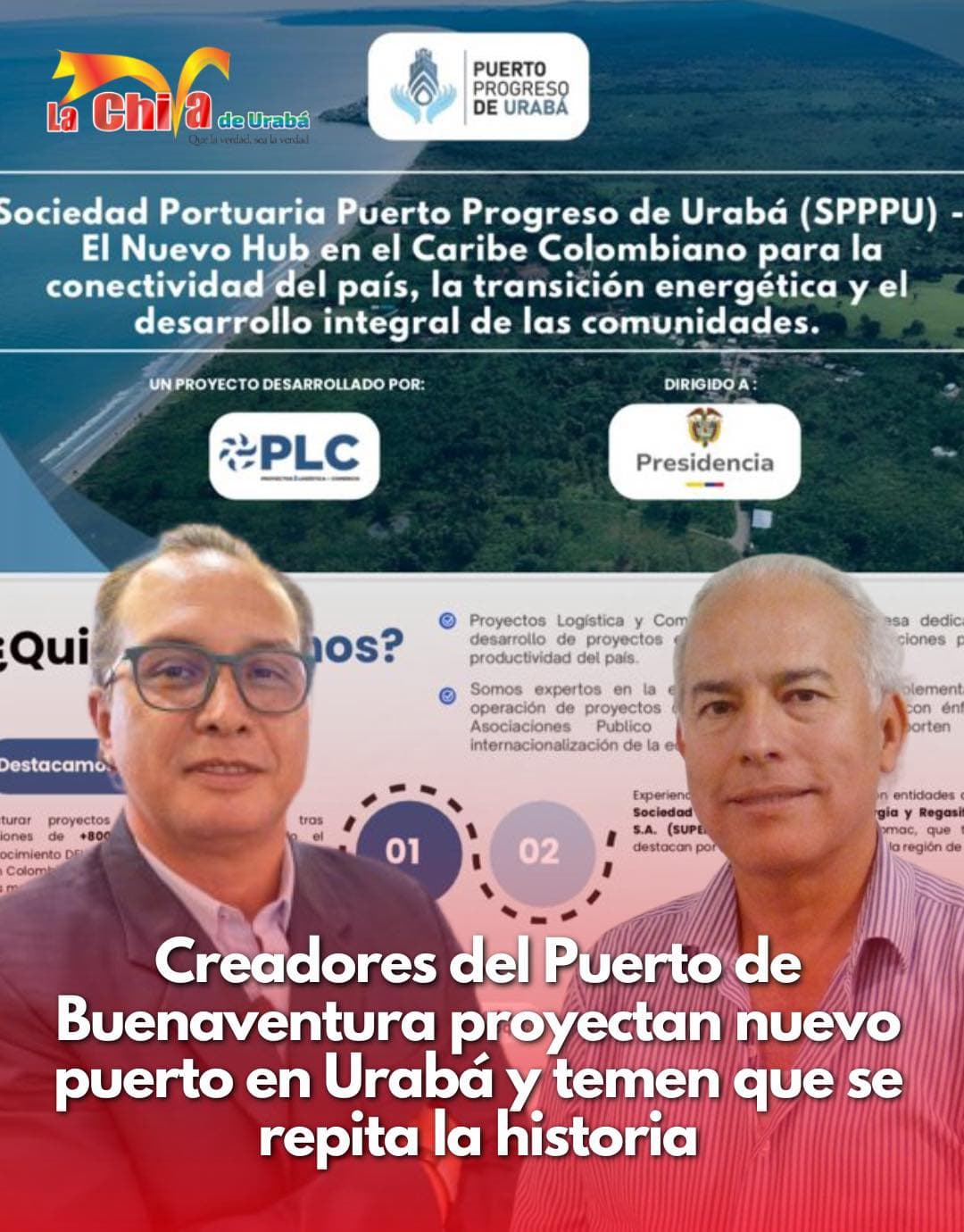 Óscar Isaza y Andrés Bustos impulsan nuevo megaproyecto portuario en Urabá