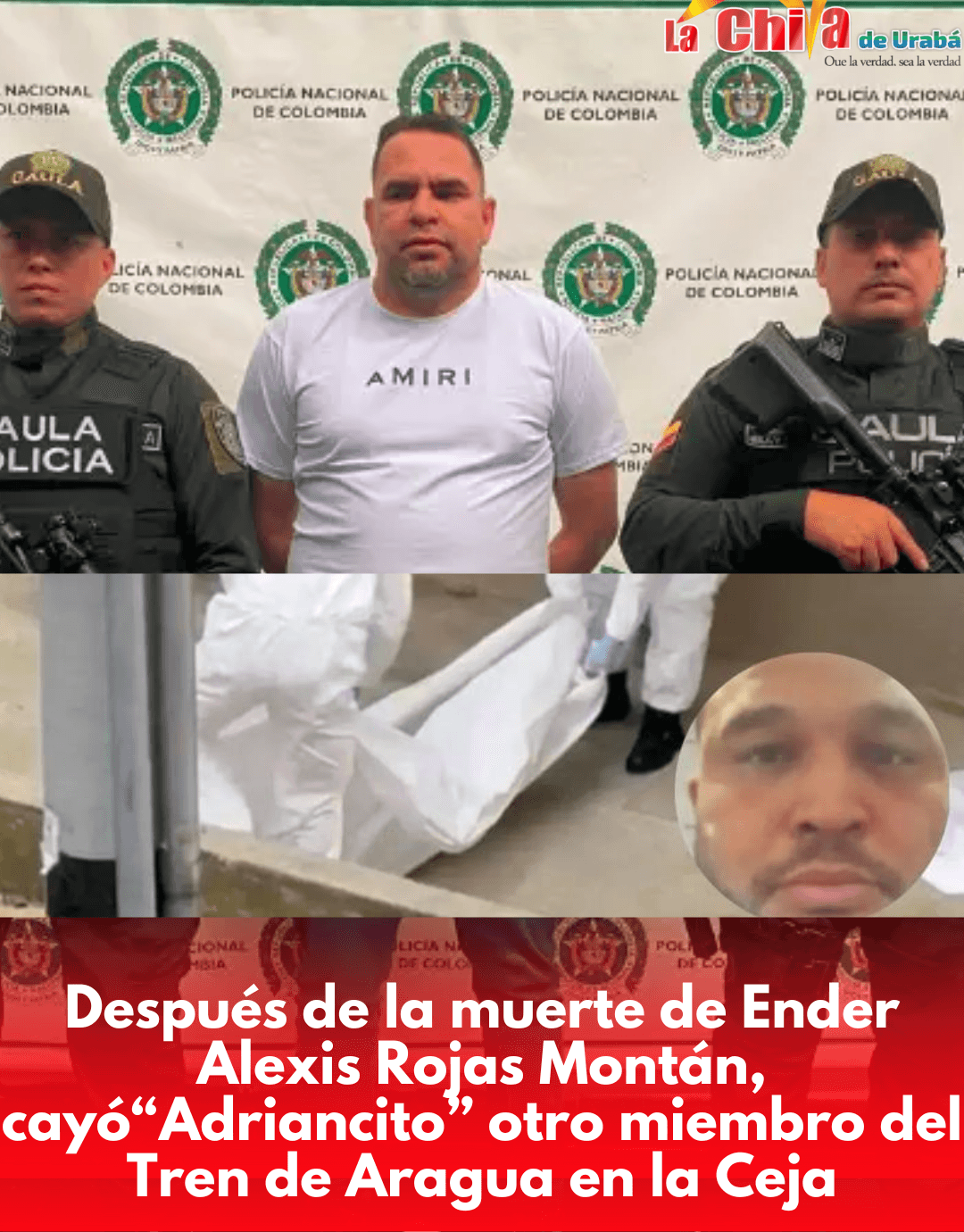 Era del Tren de Aragua, huía de Chile y se lanzó de un sexto piso; en la Ceja capturaron a “Adriancito”