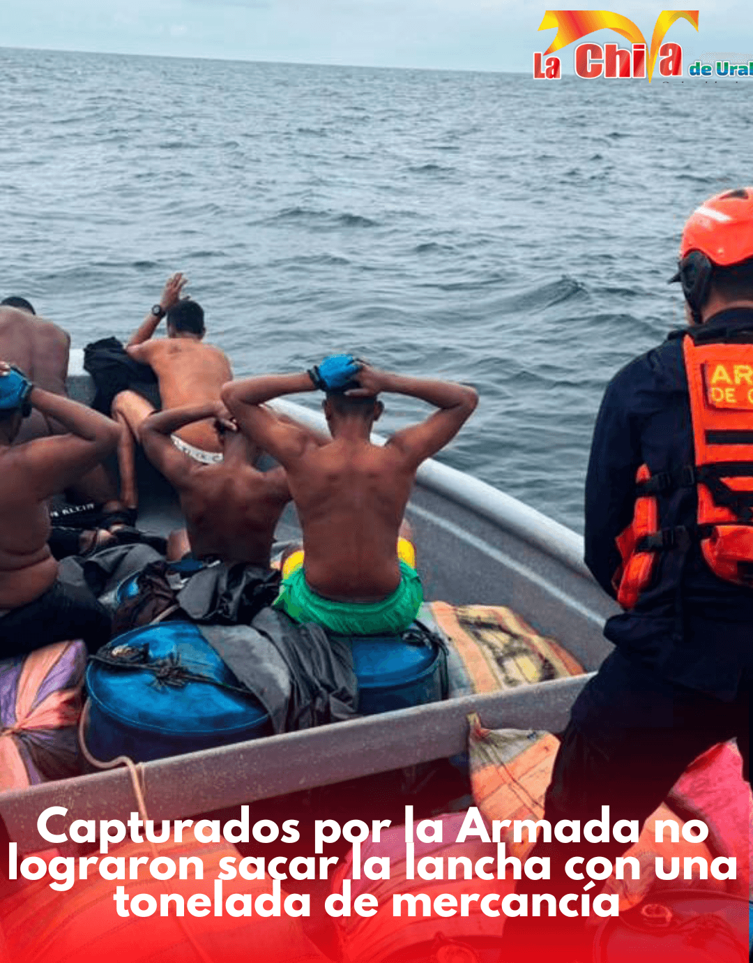 Armada capturó a tres nicaragüenses y dos colombianos con cerca de una tonelada de sustancias