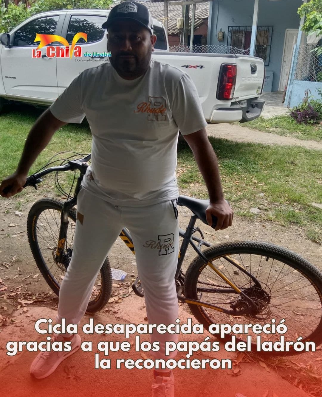 Auxiliar de enfermería recuperó su bicicleta gracias a publicación de La Chiva de Urabá