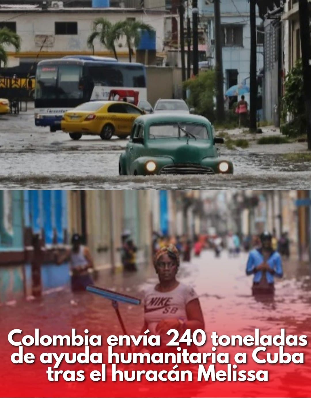 Colombia envió 240 toneladas de ayuda a Cuba tras el paso del huracán Melissa