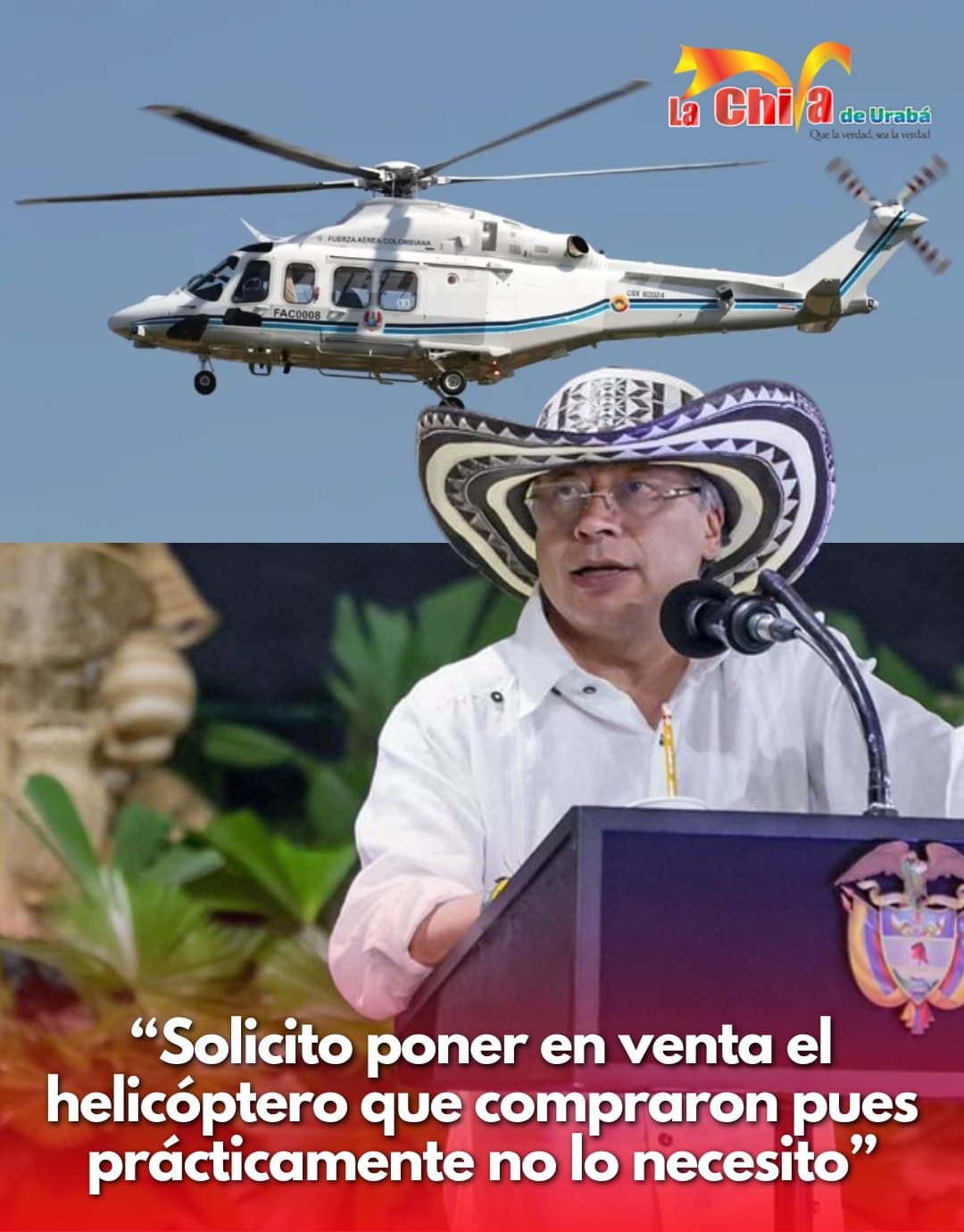 Leonardo Helicopters suspendió mantenimiento del helicóptero presidencial