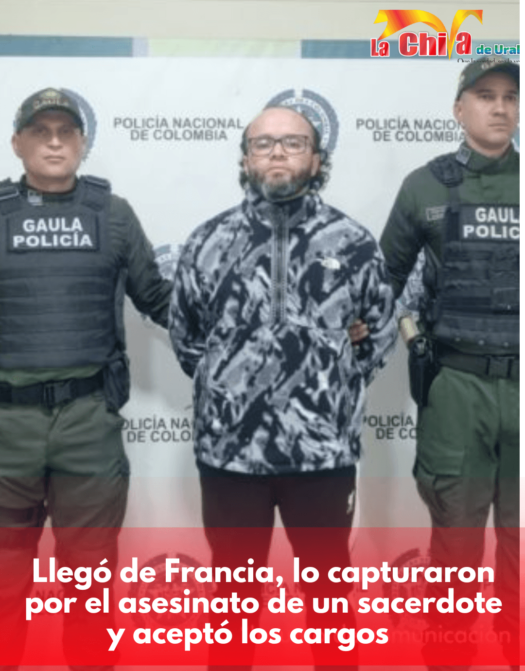 Llegó de Francia y fue capturado para que responda por el homicidio de un sacerdote